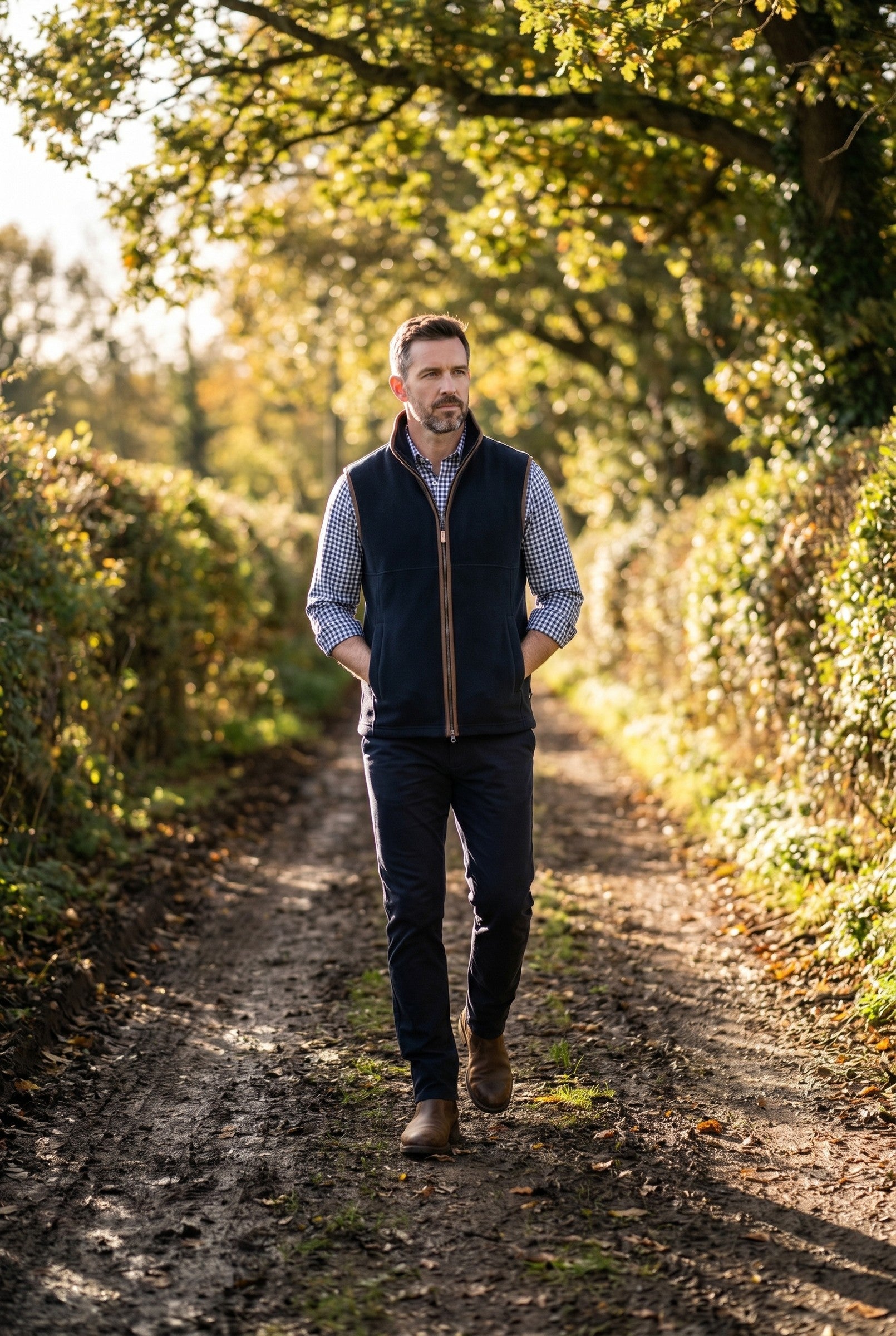 Men's Oakham Fleece Gilet | Blackstone London