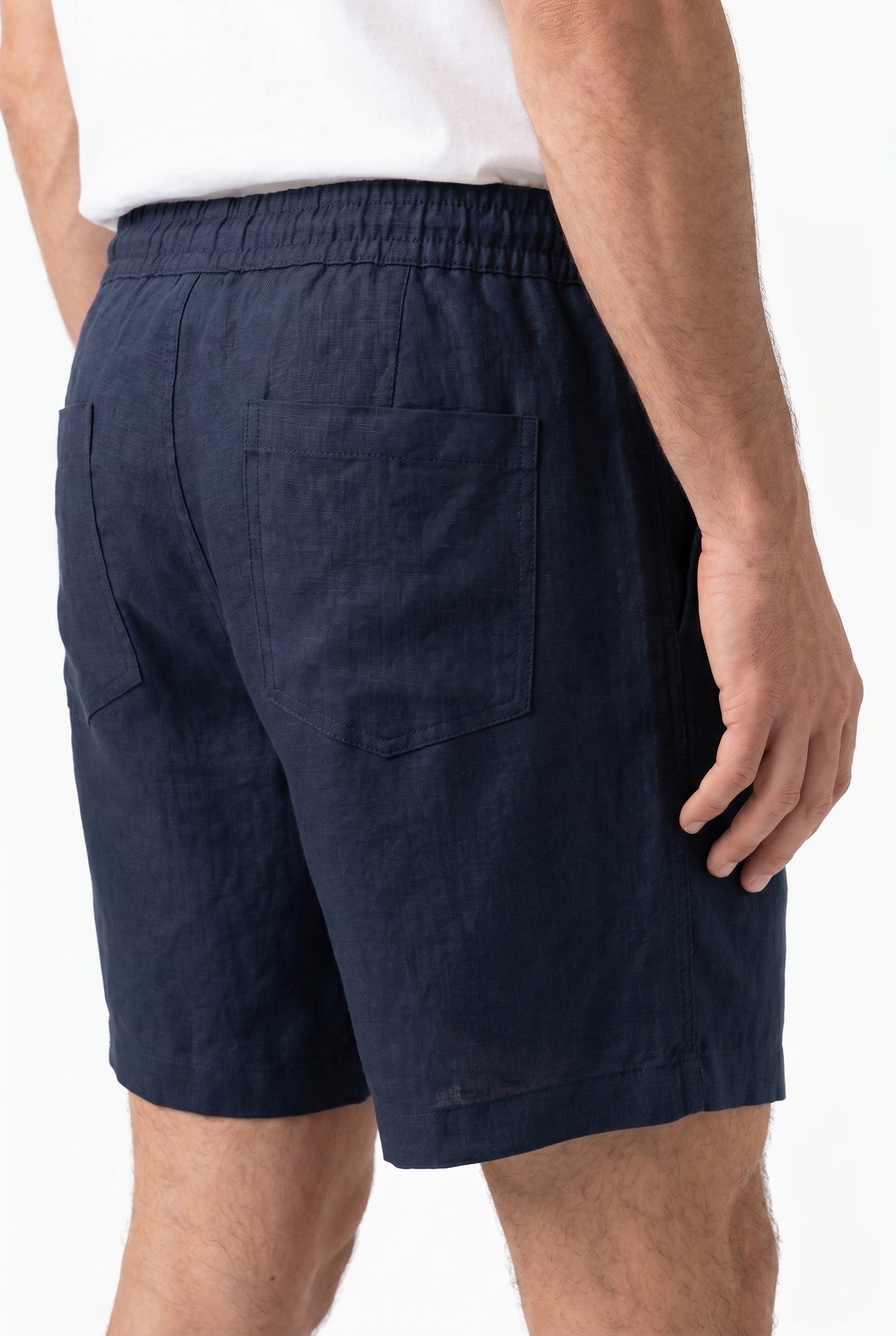 Men's Linen Drawstring Shorts | Blackstone London