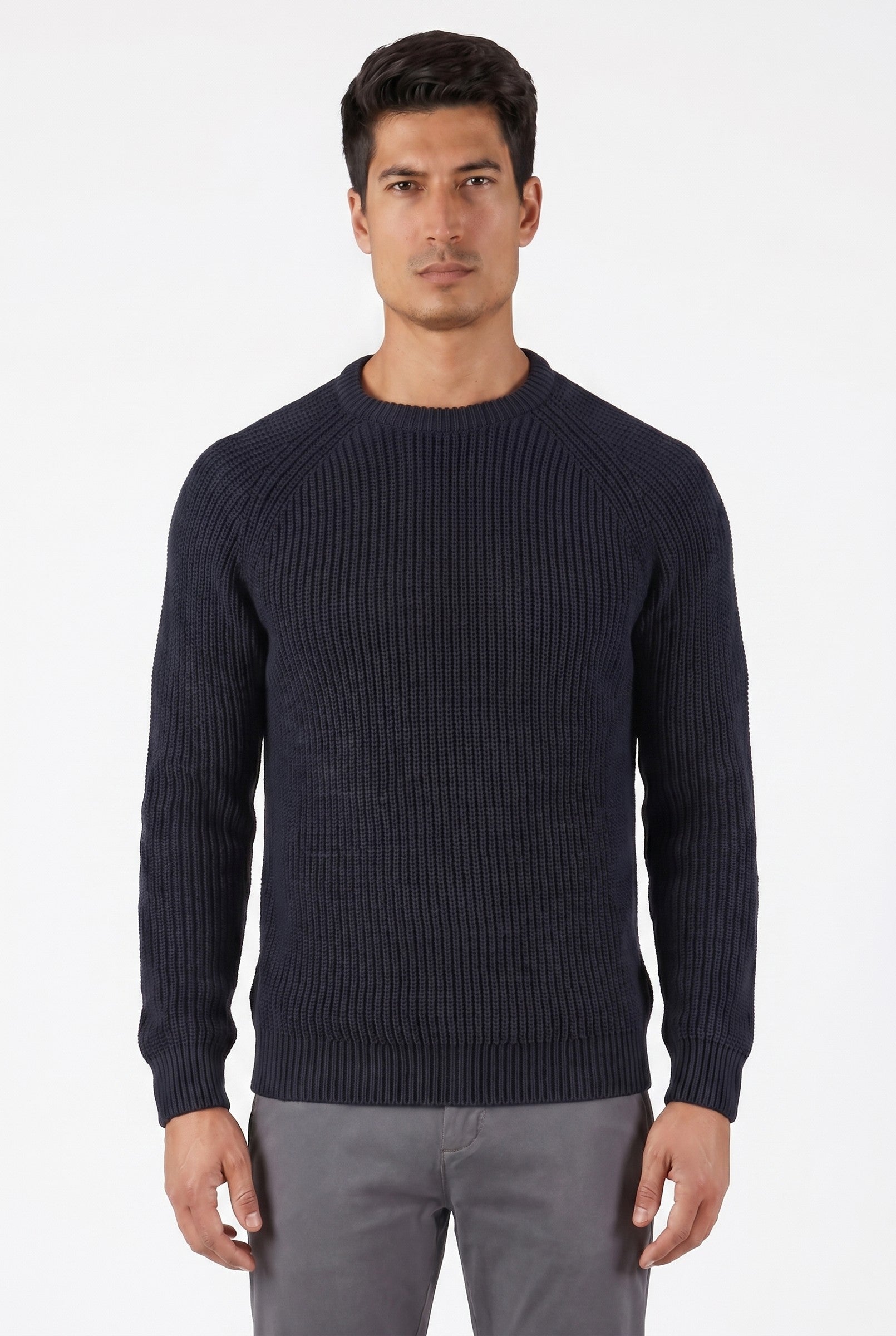 Men's 100% Cotton Fisherman Knit Jumper | Blackstone London