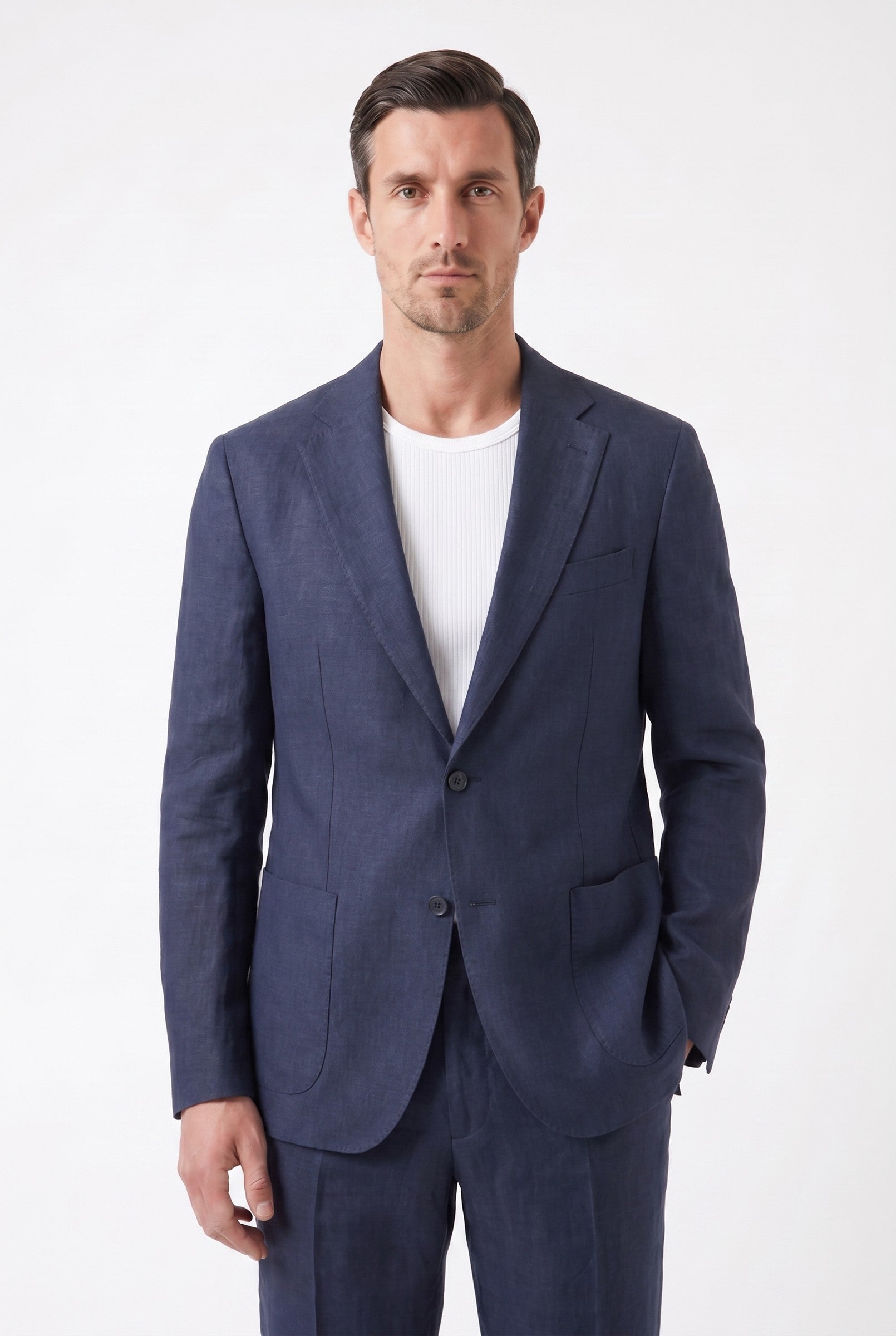 Men's Linen Tailored Blazer | Blackstone London