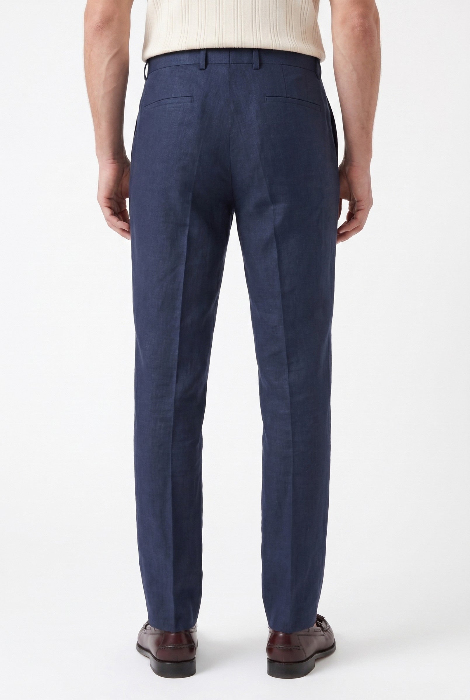 Men's Linen Tailored Trousers | Blackstone London