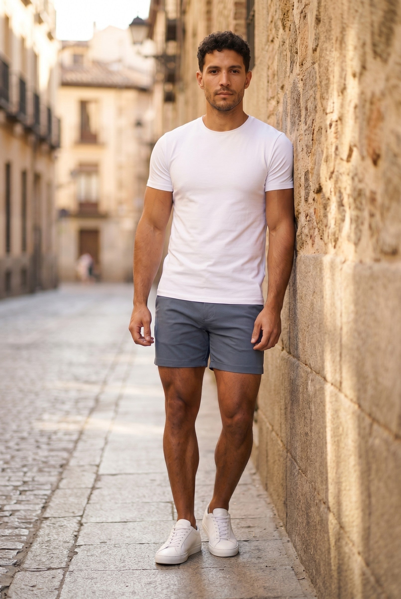 Men's Muscle Fit Chino Shorts | Blackstone London