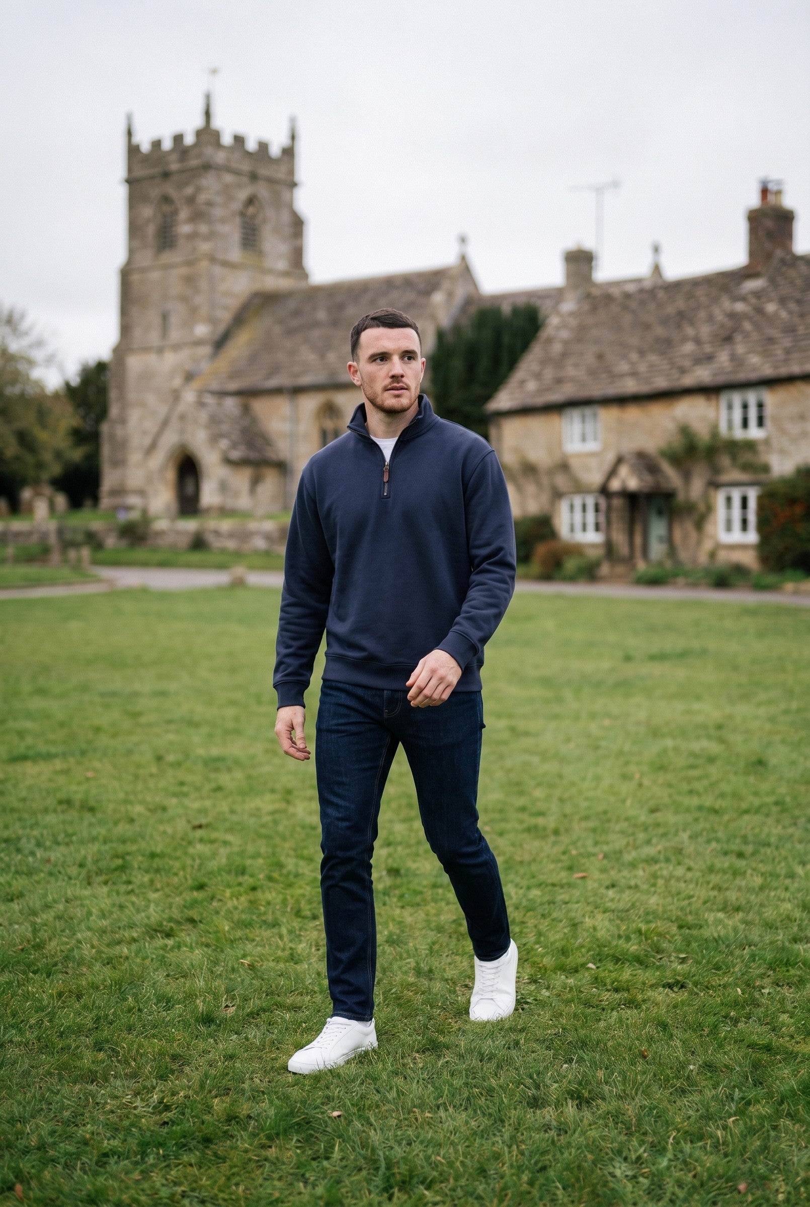 Men's Quarter-Zip Sweatshirt | Blackstone London