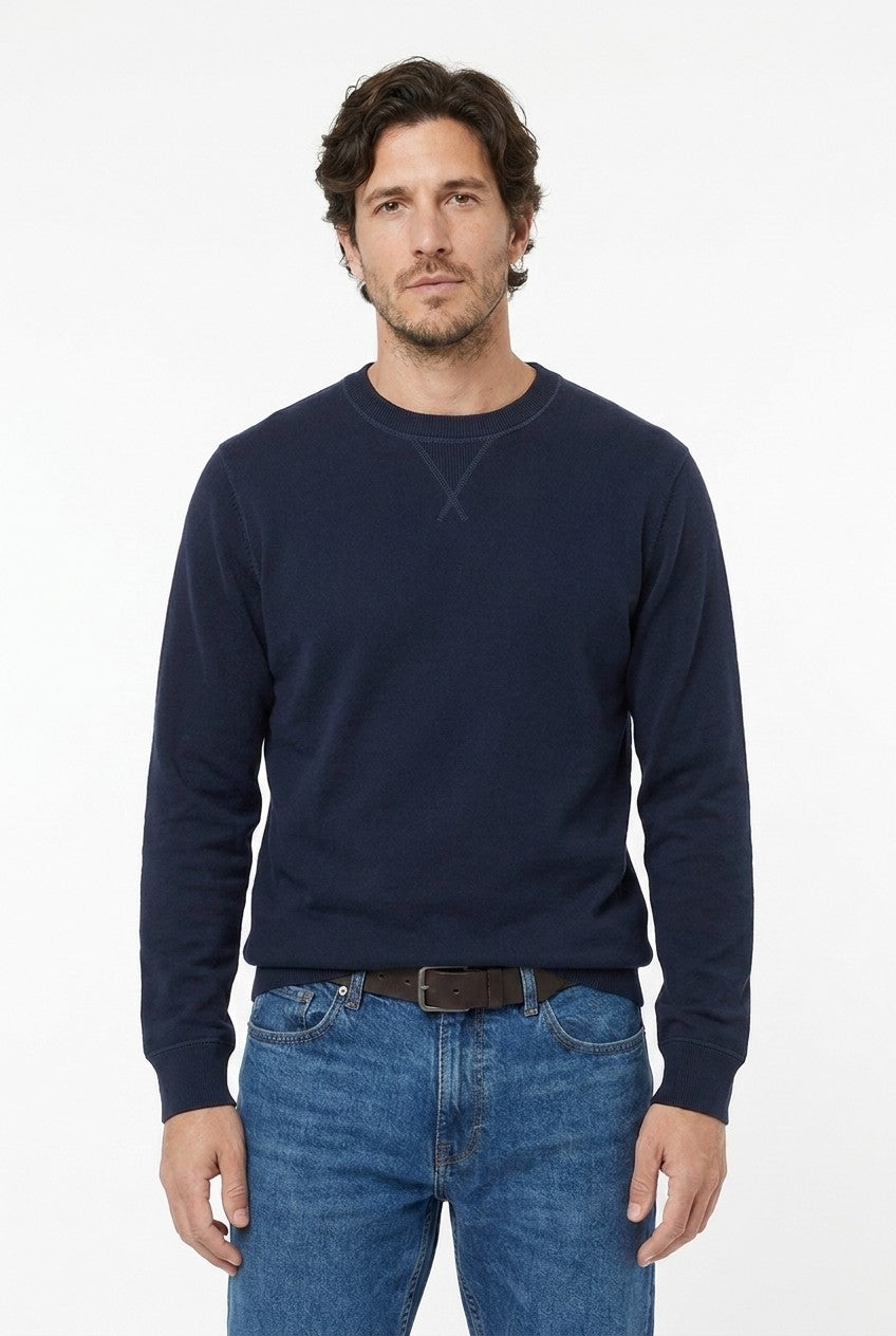 Men's Loopback Crewneck Sweatshirt | Blackstone London