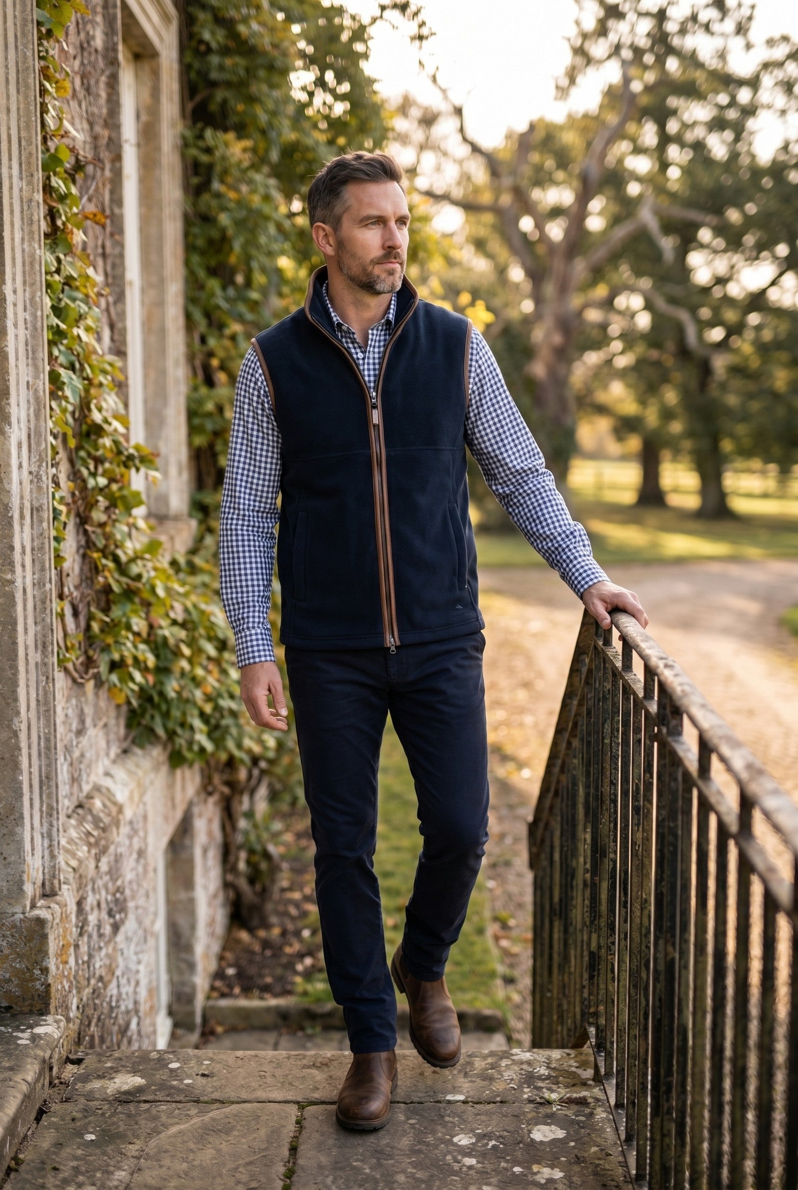 Men's Oakham Fleece Gilet | Blackstone London