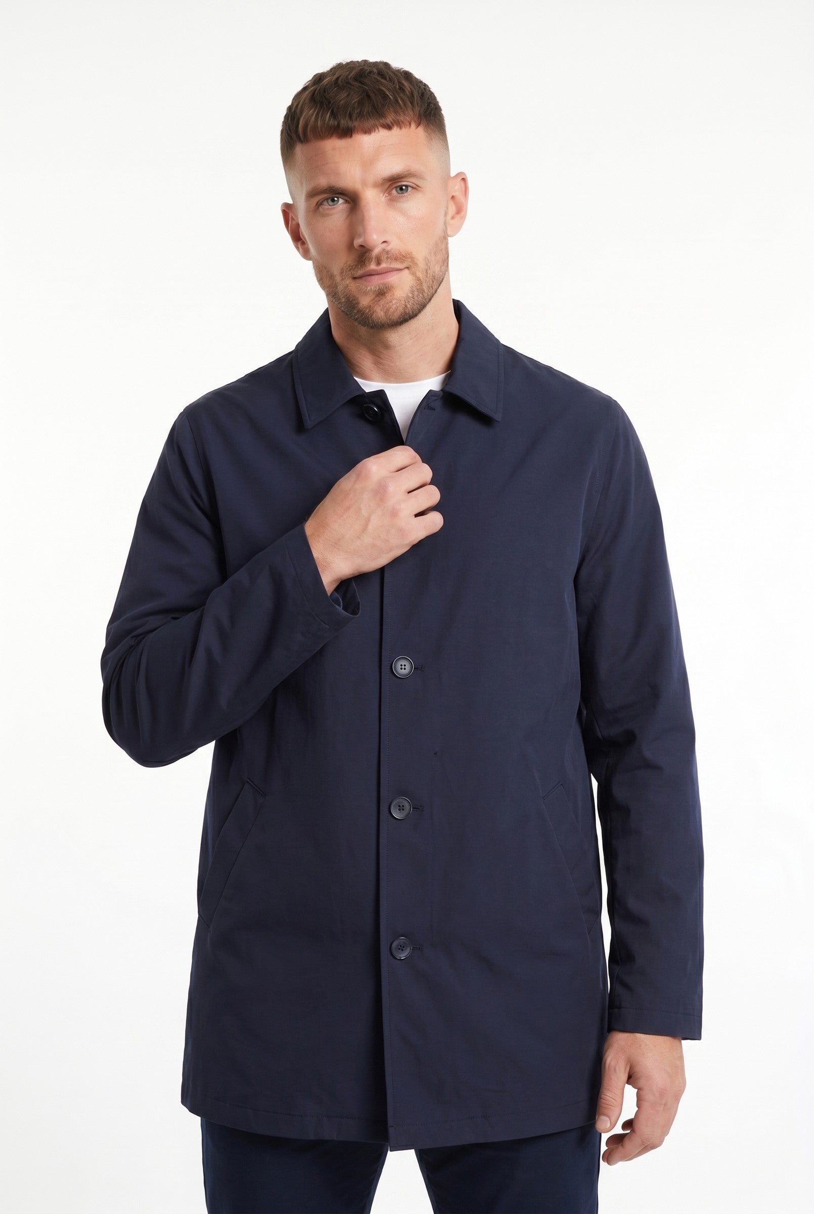 Men's Sherlock Short Trench Coat | Blackstone London