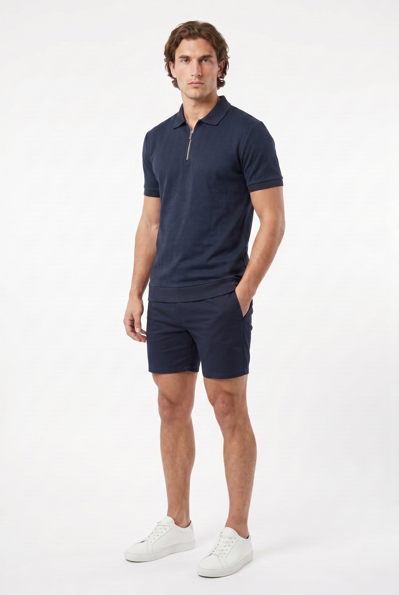 Men's Zig Zag Polo | Blackstone London