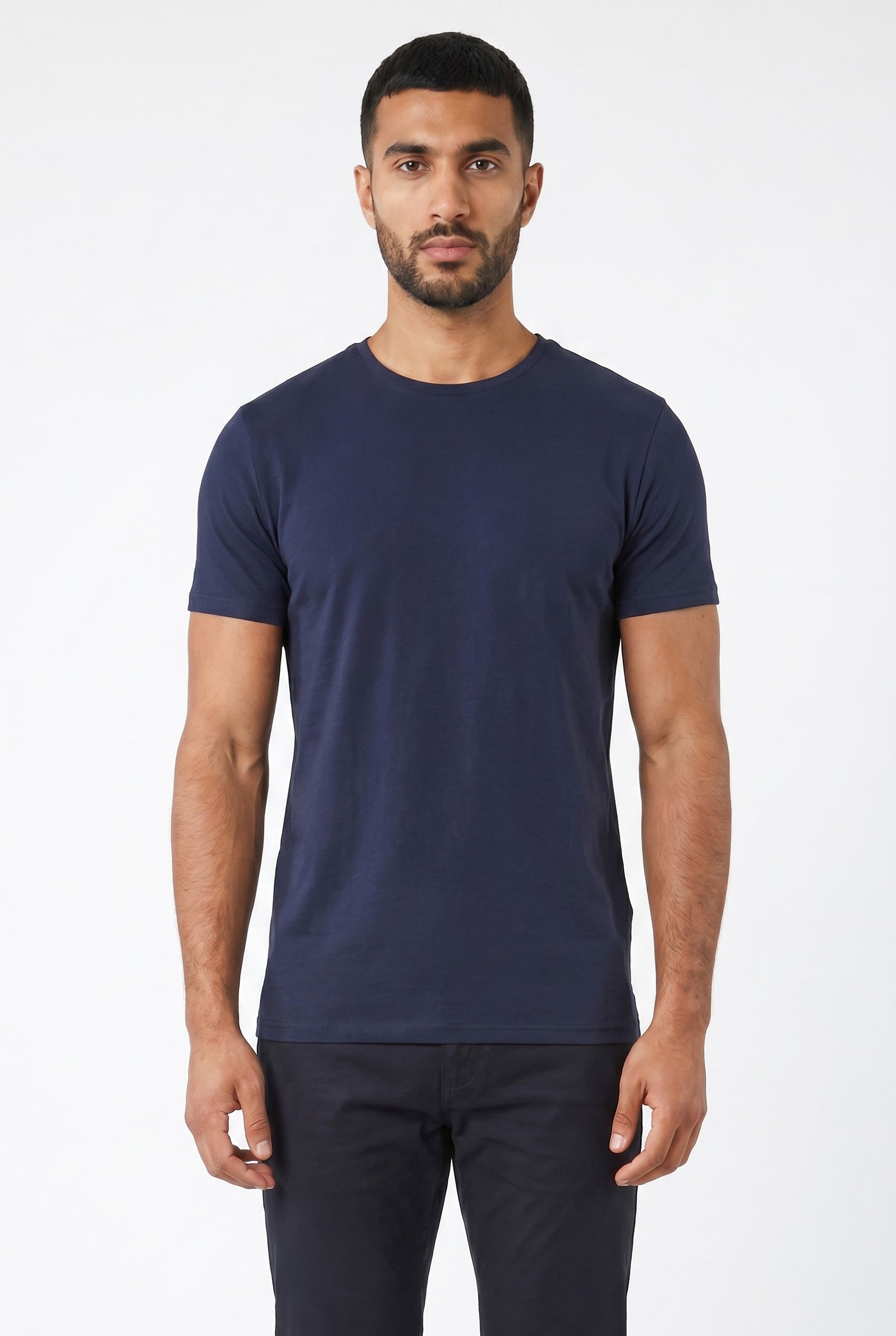 Men's Crew Neck Cotton Tee | Blackstone London