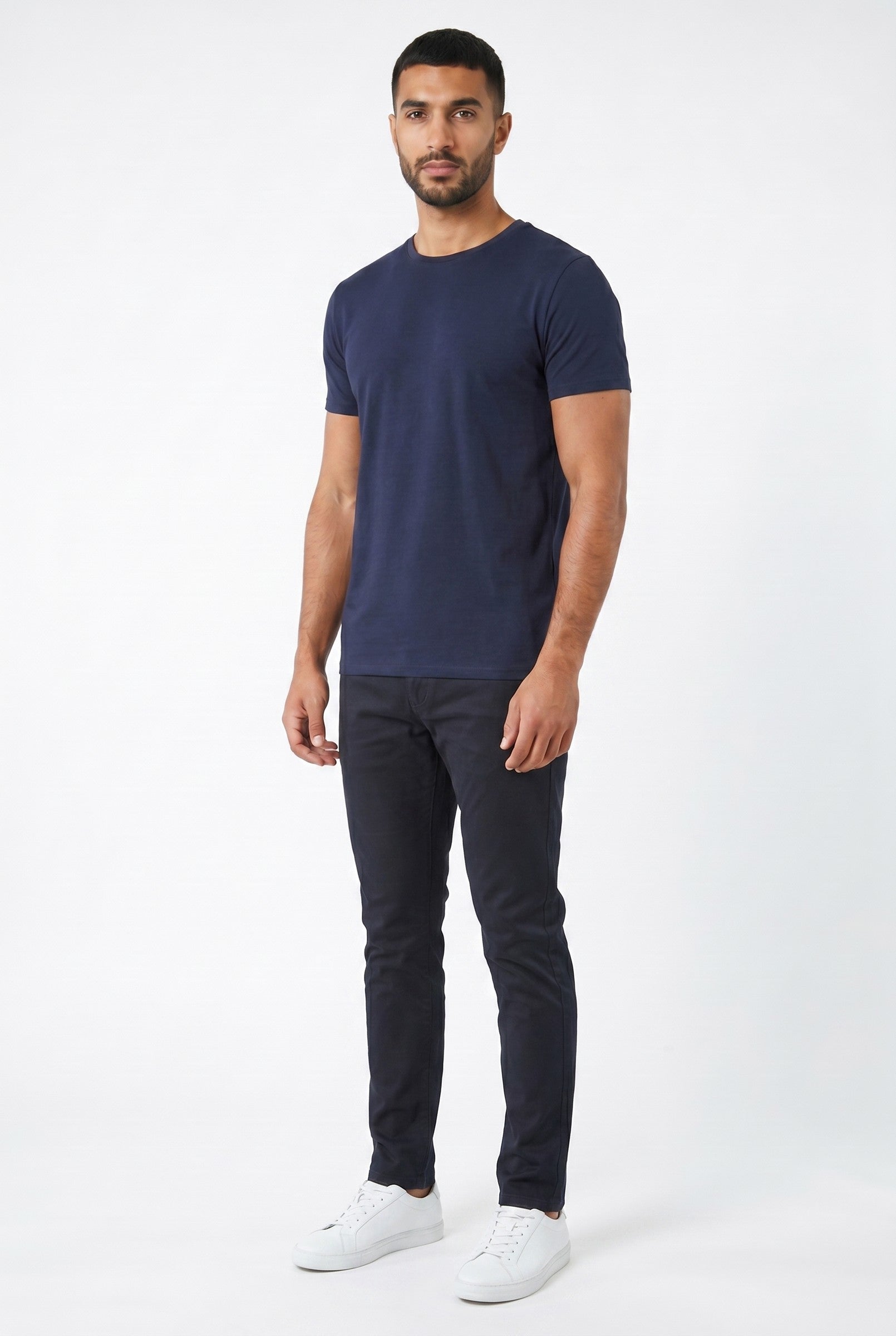 Men's Crew Neck Cotton Tee | Blackstone London
