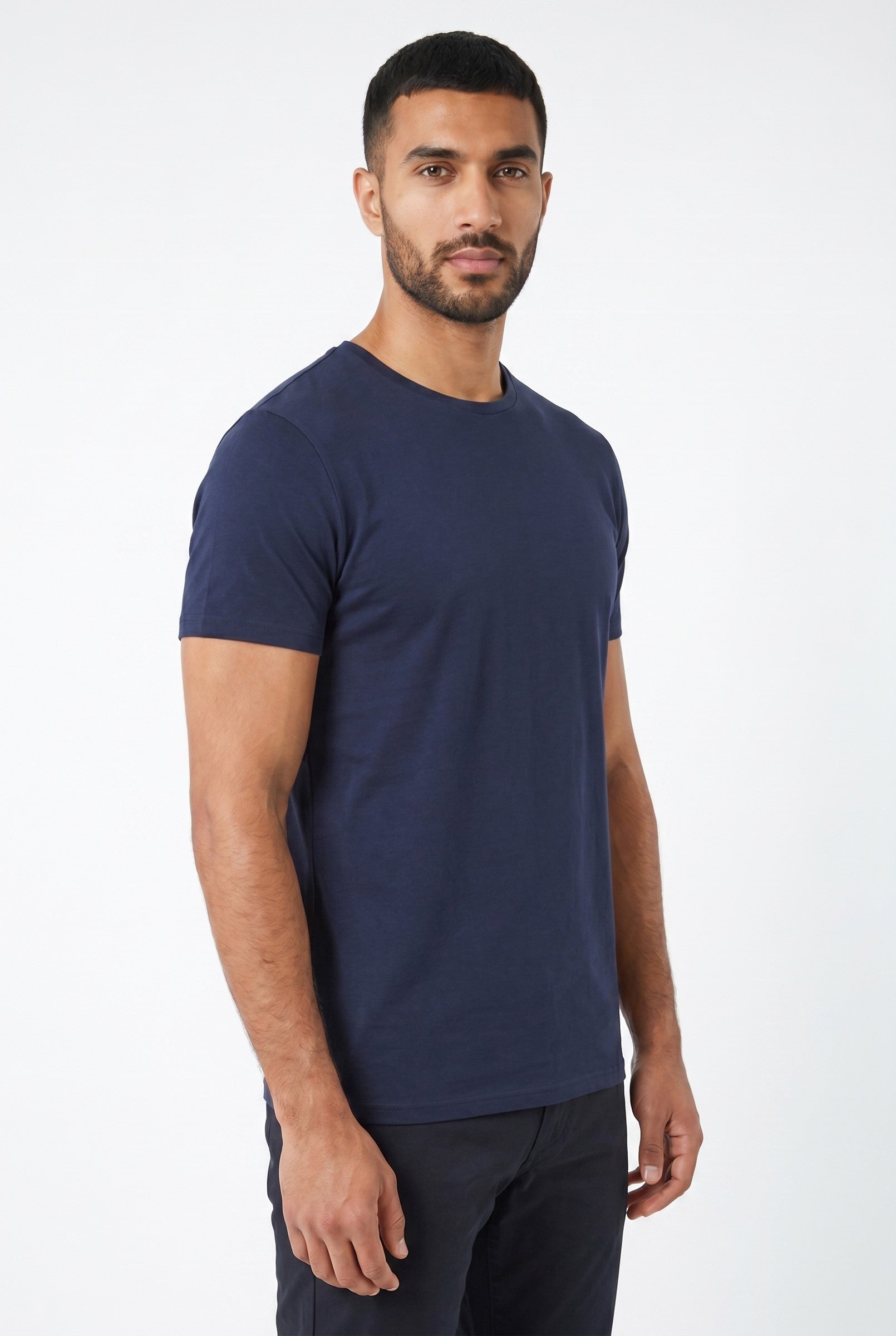 Men's Crew Neck Cotton Tee | Blackstone London