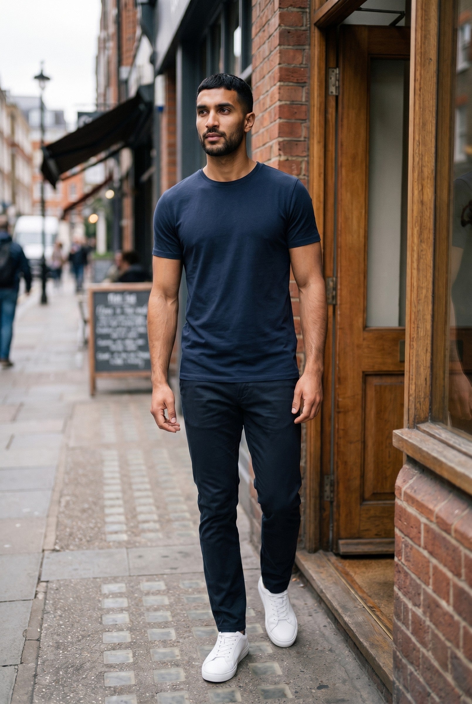 Men's Crew Neck Cotton Tee | Blackstone London