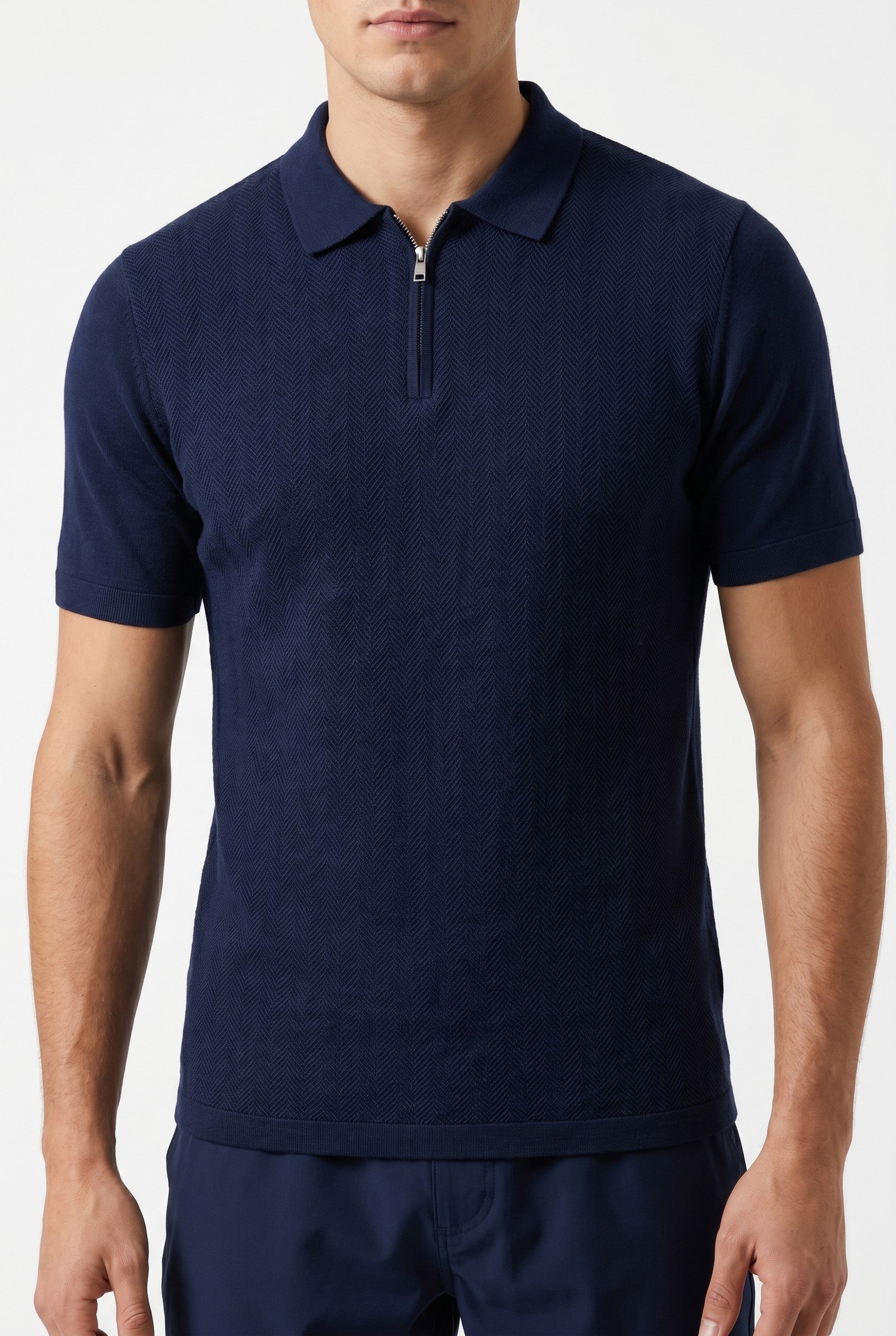 Men's Zig Zag Polo | Blackstone London