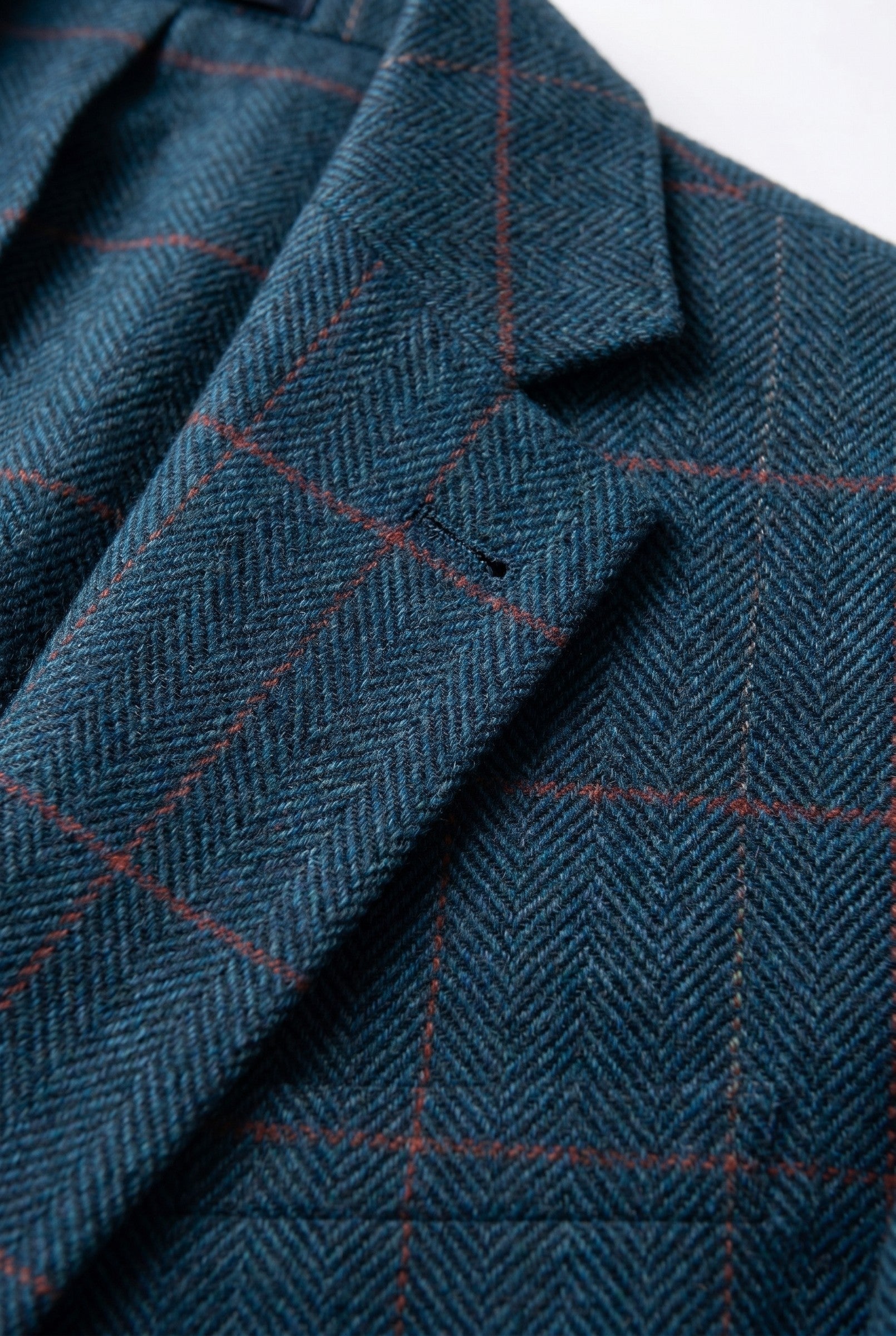 Men's Eton Navy Check Tweed Blazer | Blackstone London