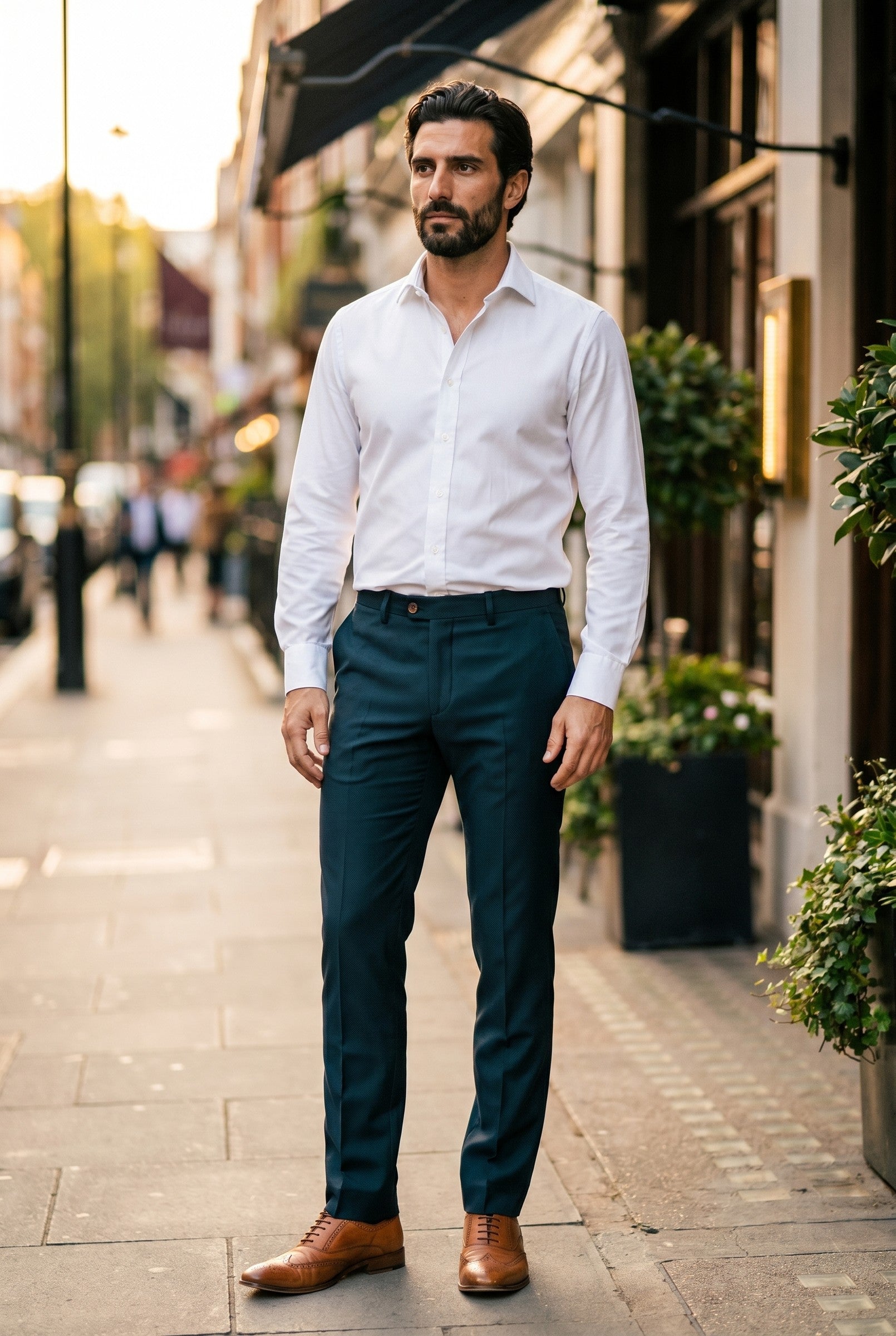 Men's Slim Fit Tailored Trousers | Blackstone London