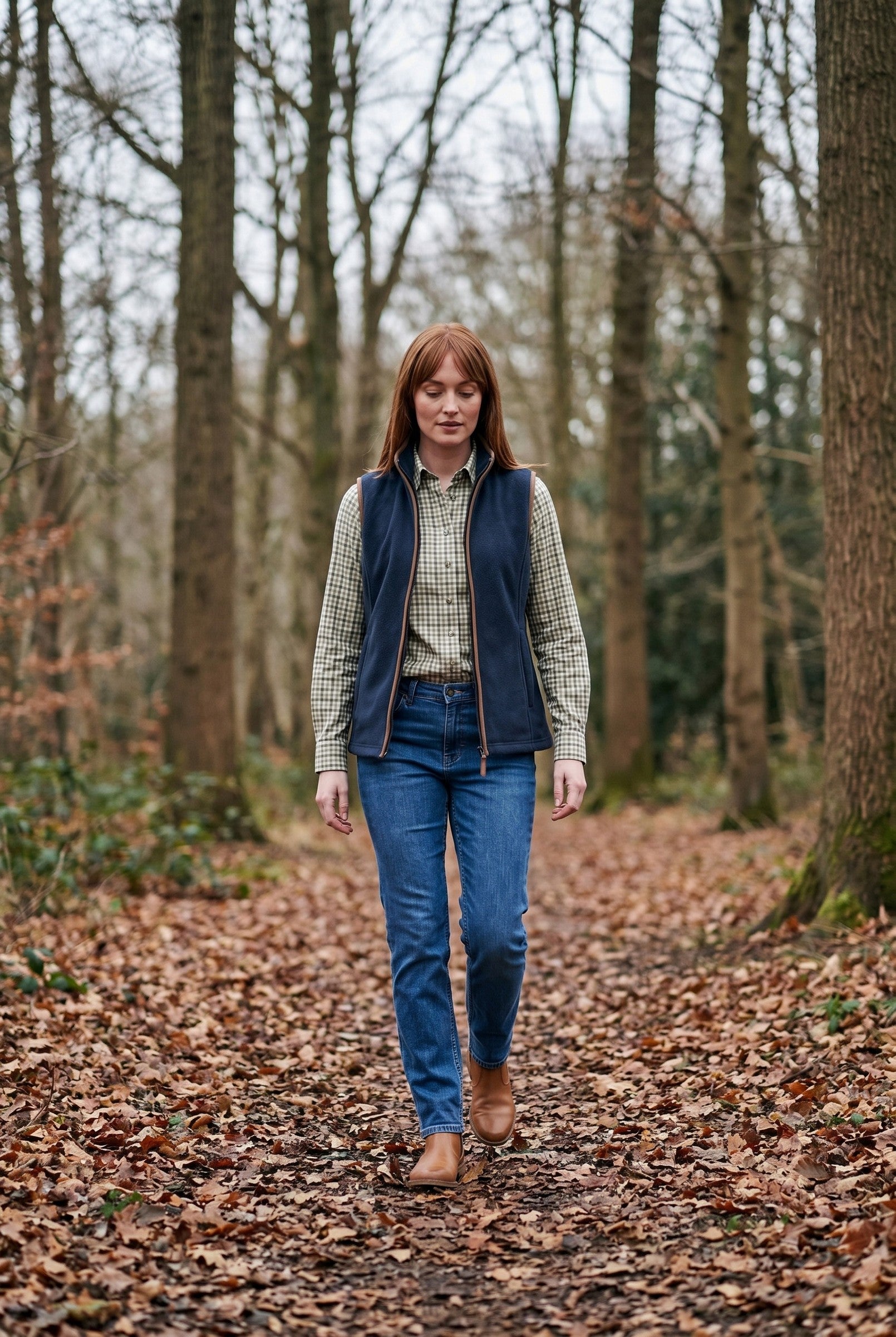 Women's Heritage Fleece Gilet | Blackstone London