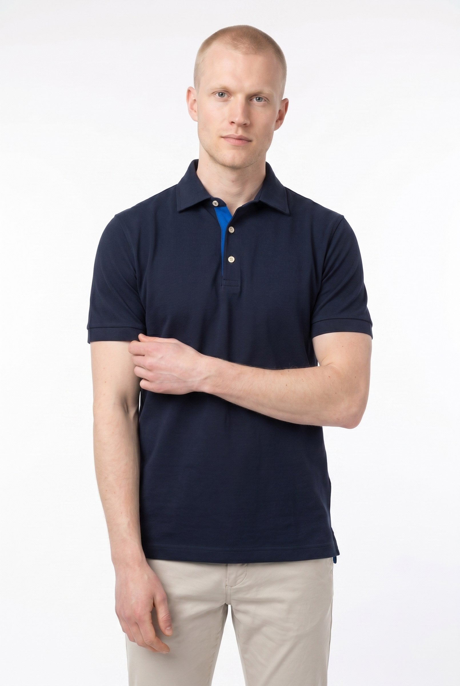 Men's Classic Fit Pique Polo Shirt | Blackstone London