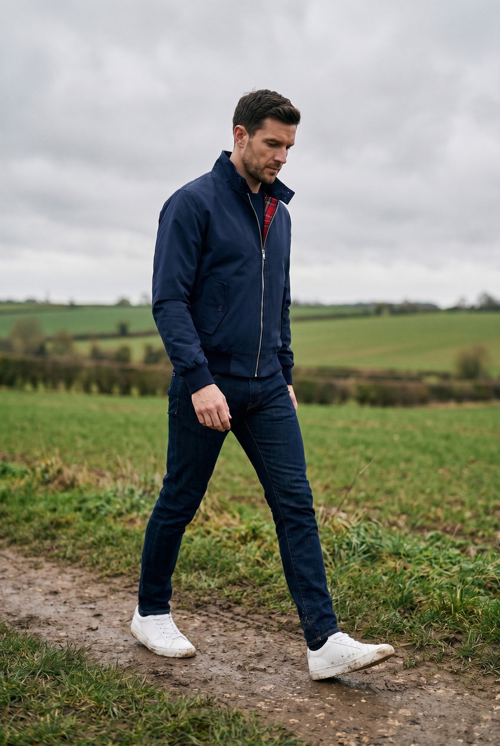 Men's Classic Harrington Jacket | Blackstone London