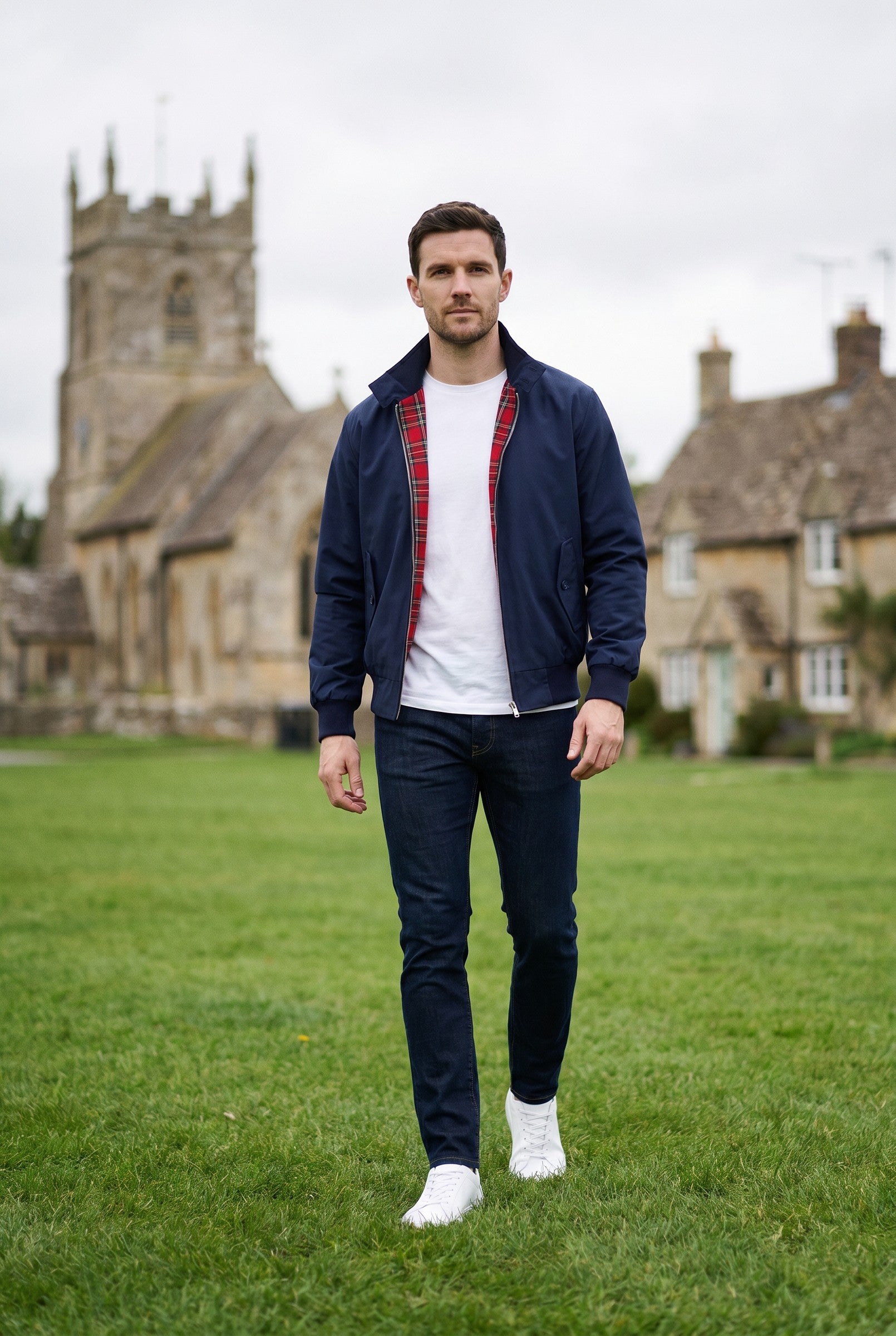 Men's Classic Harrington Jacket | Blackstone London