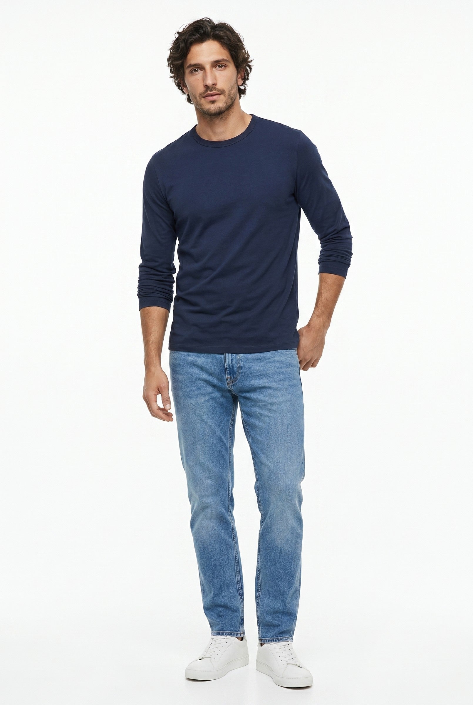 Men's Long-Sleeve Modal T-Shirt | Blackstone London