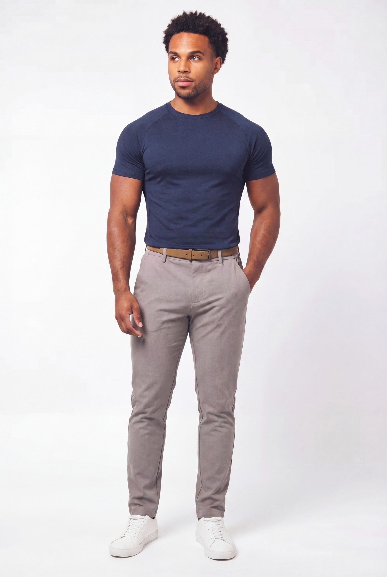 Men's Mercerised Cotton Crewneck T-Shirt | Blackstone London