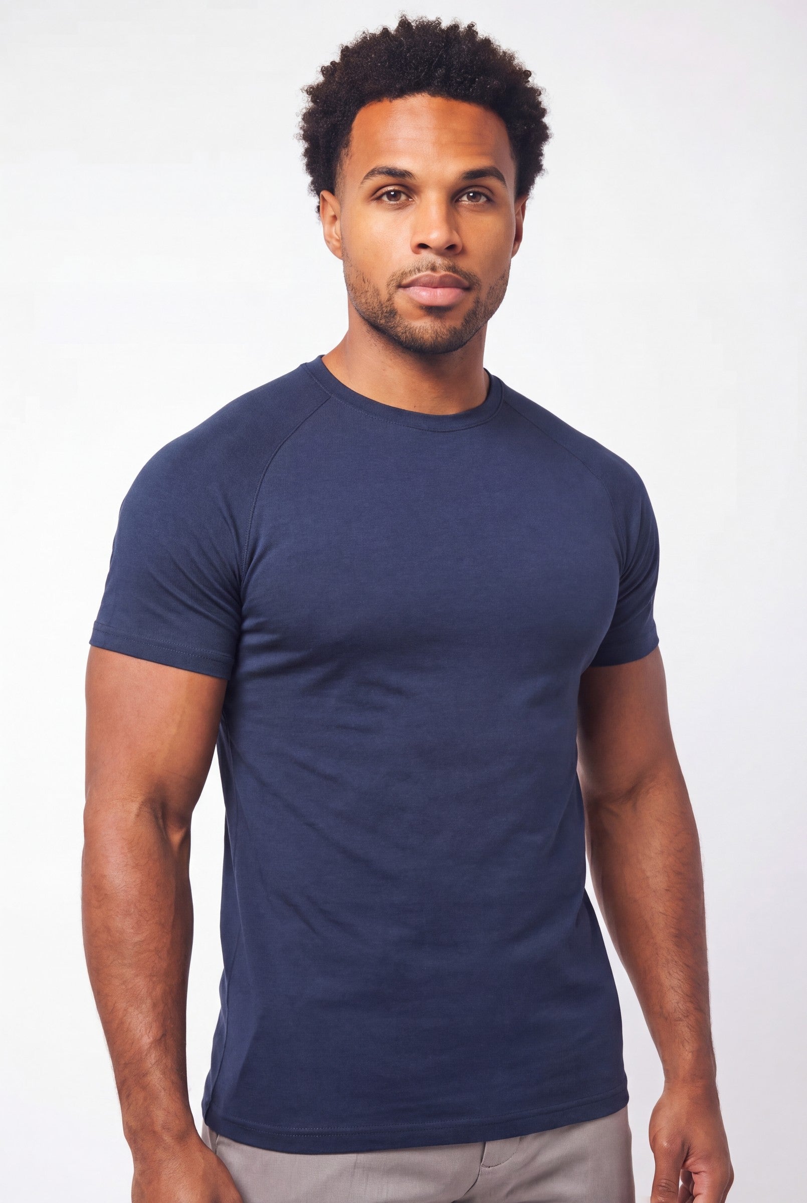 Men's Mercerised Cotton Crewneck T-Shirt | Blackstone London