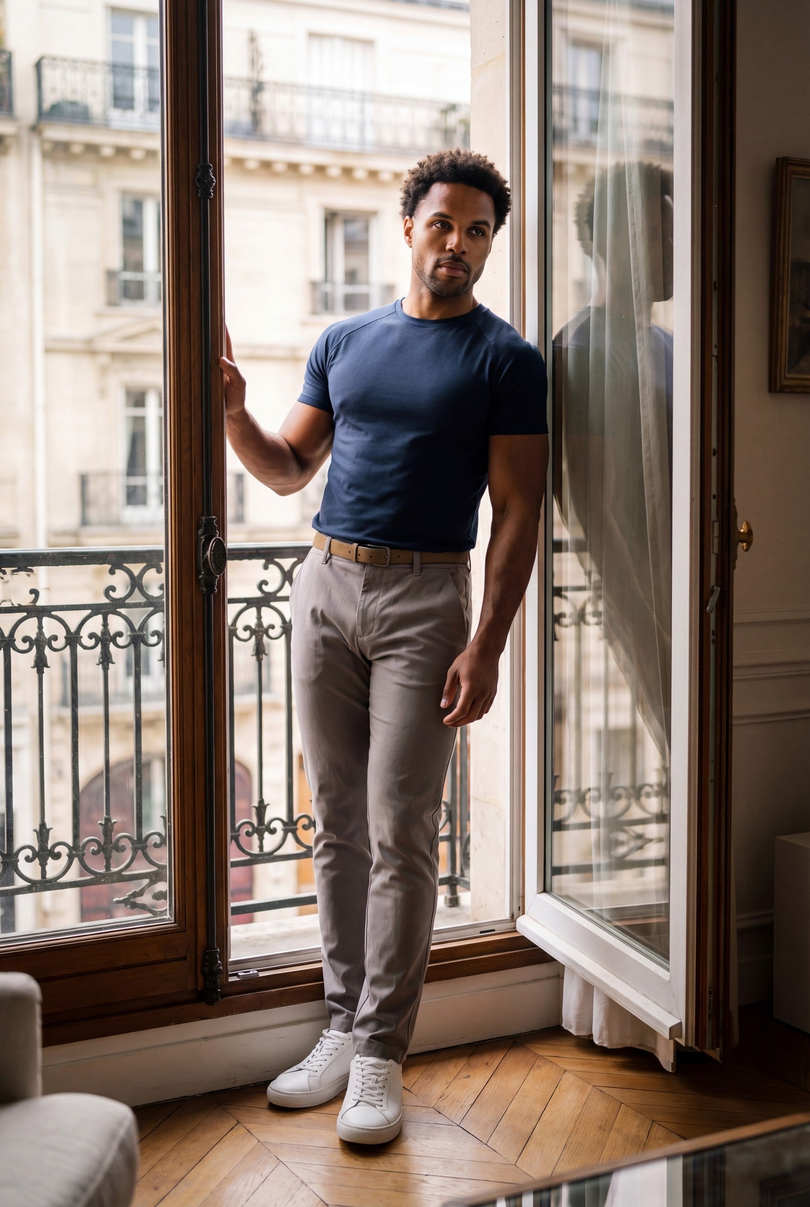 Men's Mercerised Cotton Crewneck T-Shirt | Blackstone London