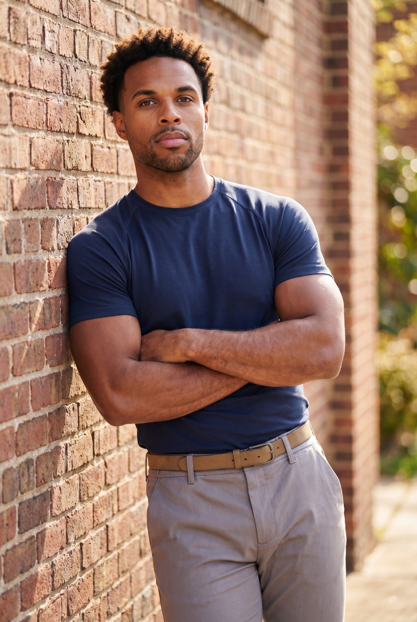 Men's Mercerised Cotton Crewneck T-Shirt | Blackstone London