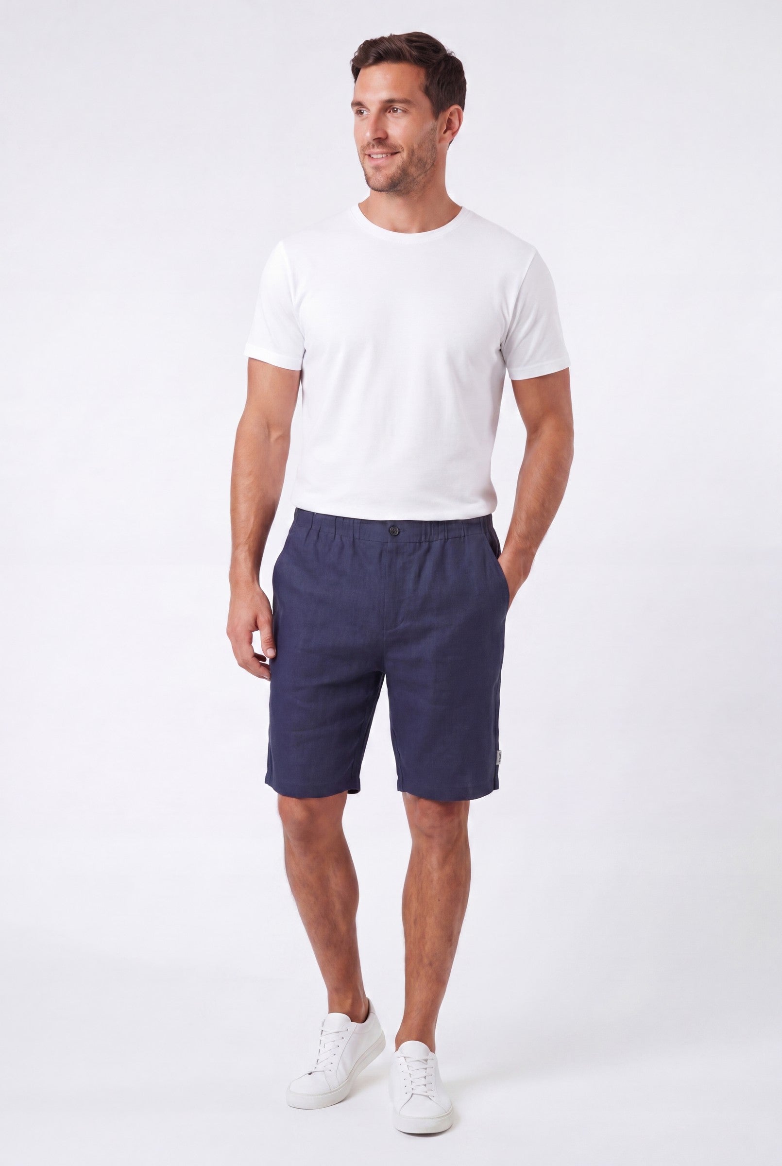 Men's Smart Linen Shorts | Blackstone London