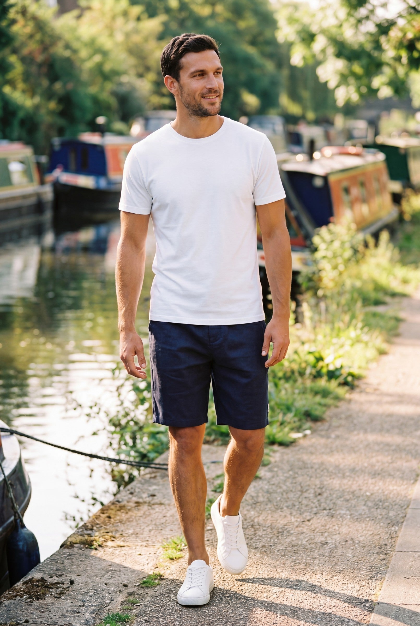 Men's Smart Linen Shorts | Blackstone London