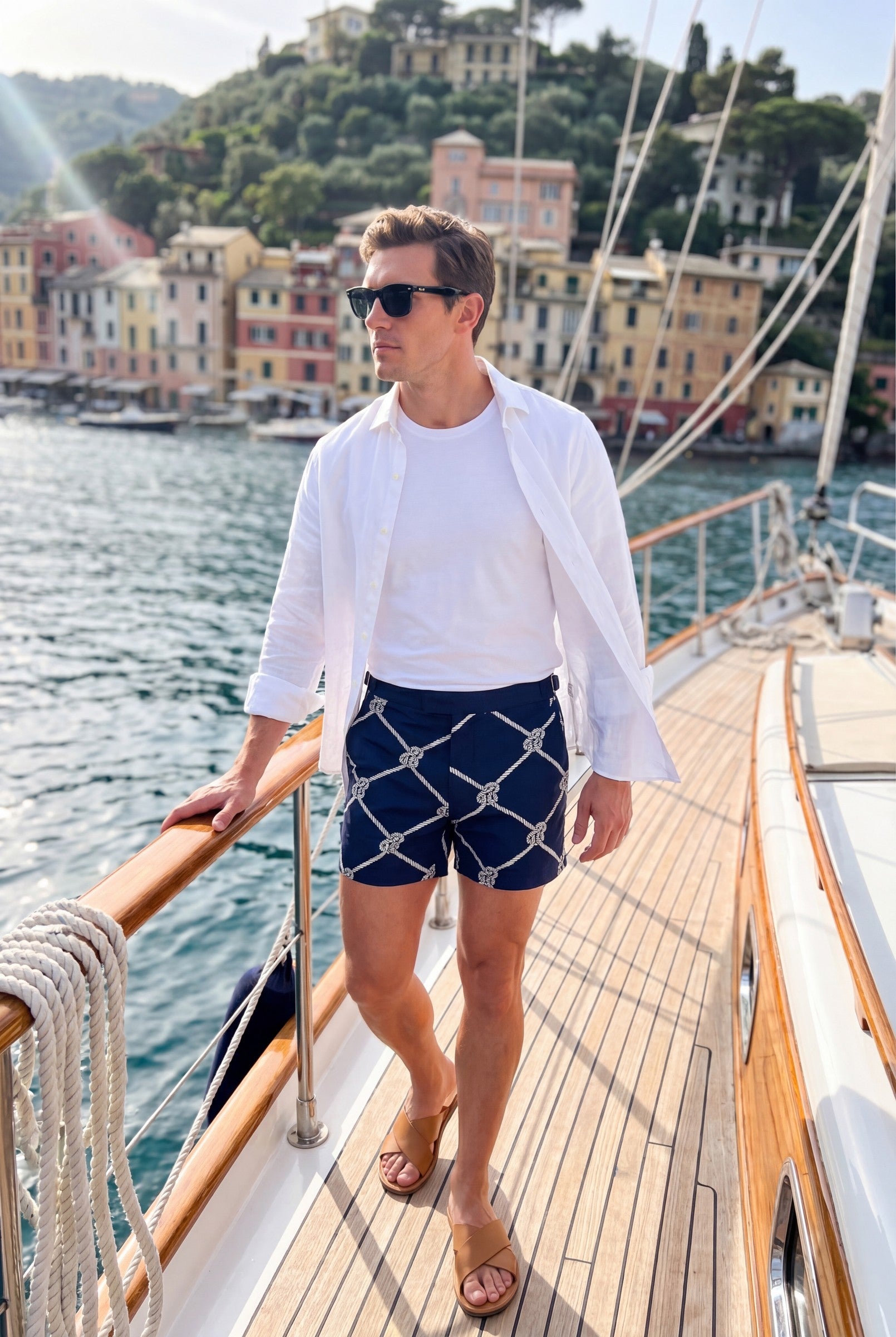 Men's Amalfi Tailored Swim Shorts | Blackstone London