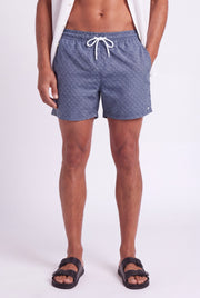 Men's Santo Print Swim Shorts | Blackstone London