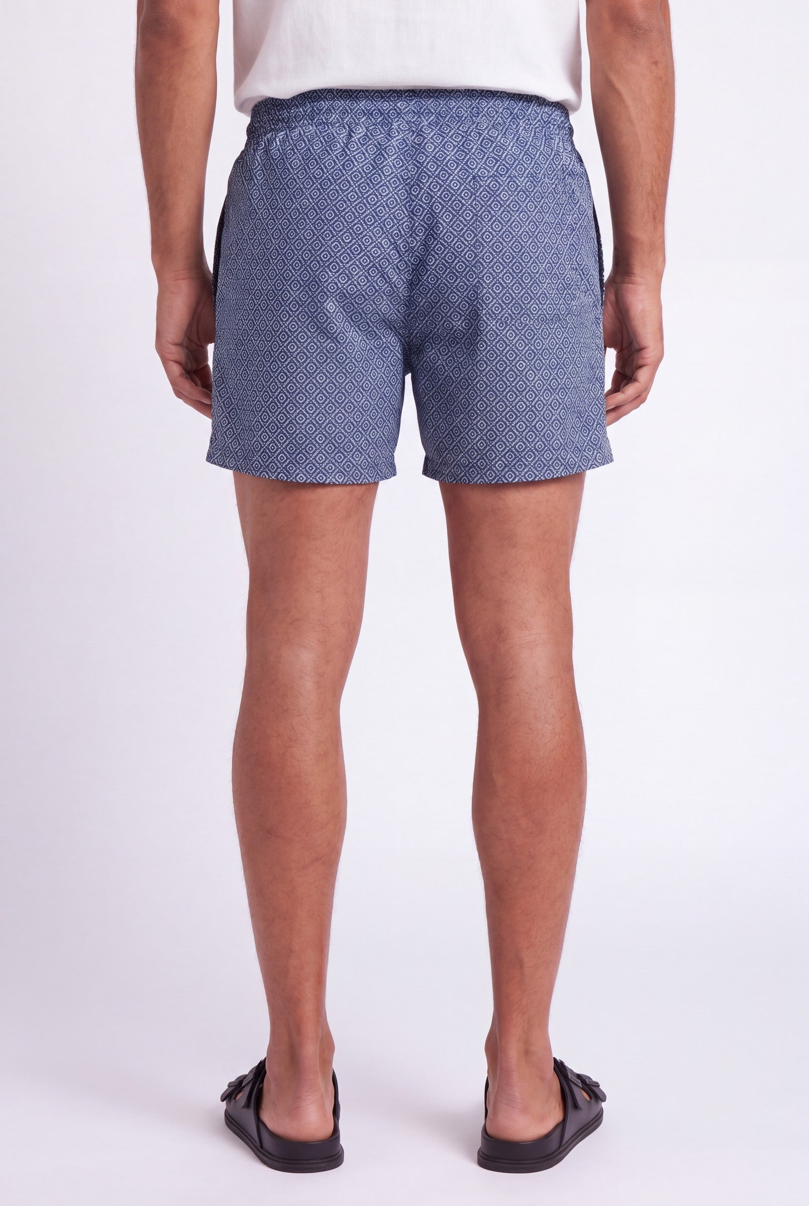 Men's Santo Print Swim Shorts | Blackstone London