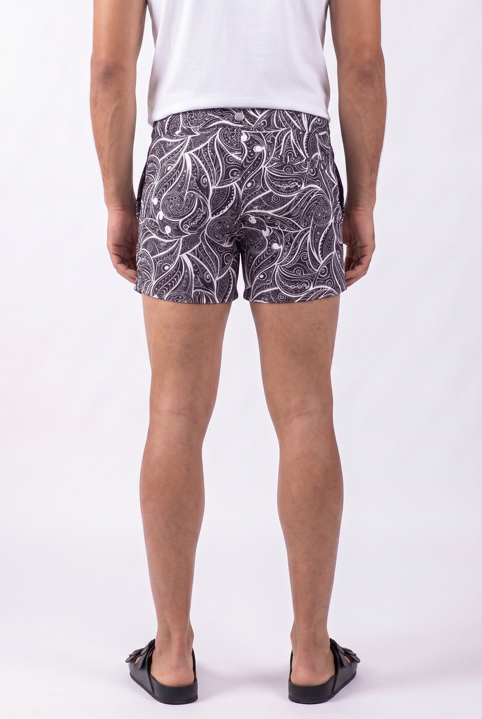 Men's Warrior Print Swim Shorts | Blackstone London