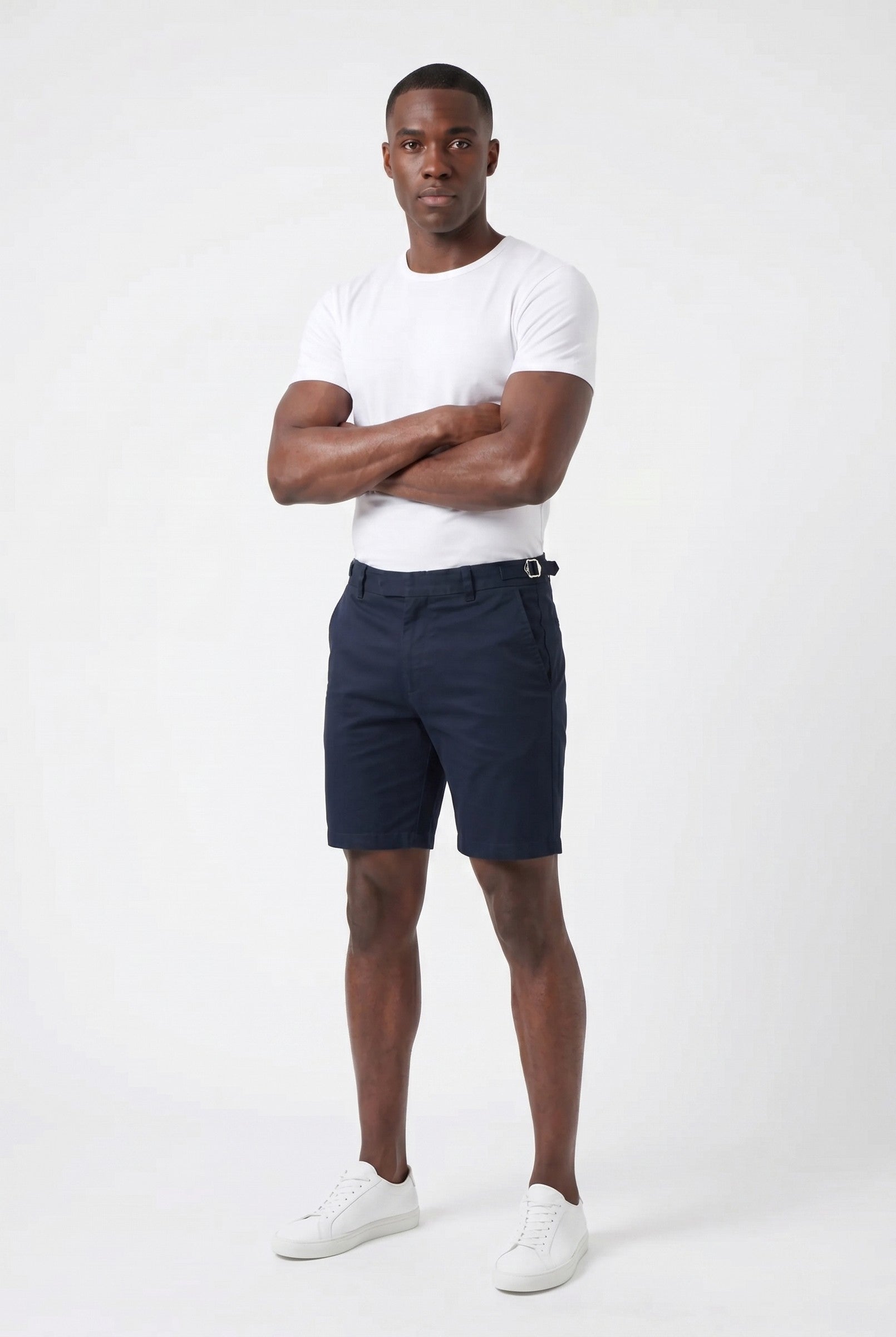 Men's Side Adjuster Chino Shorts | Blackstone London