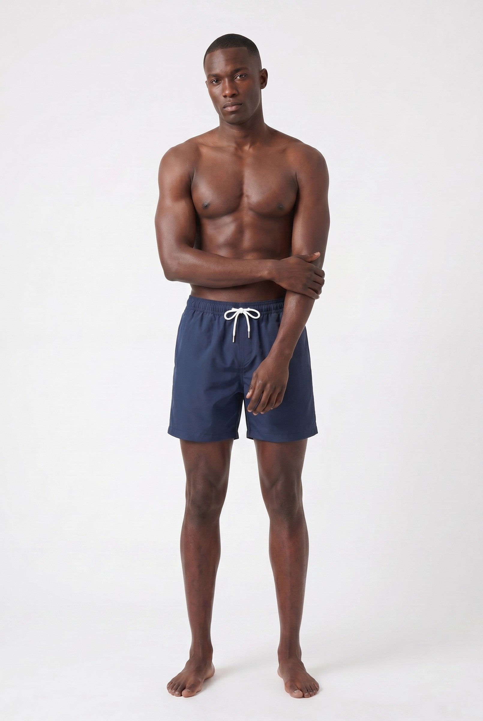 Men's Navy Classic Swim Shorts | Blackstone London