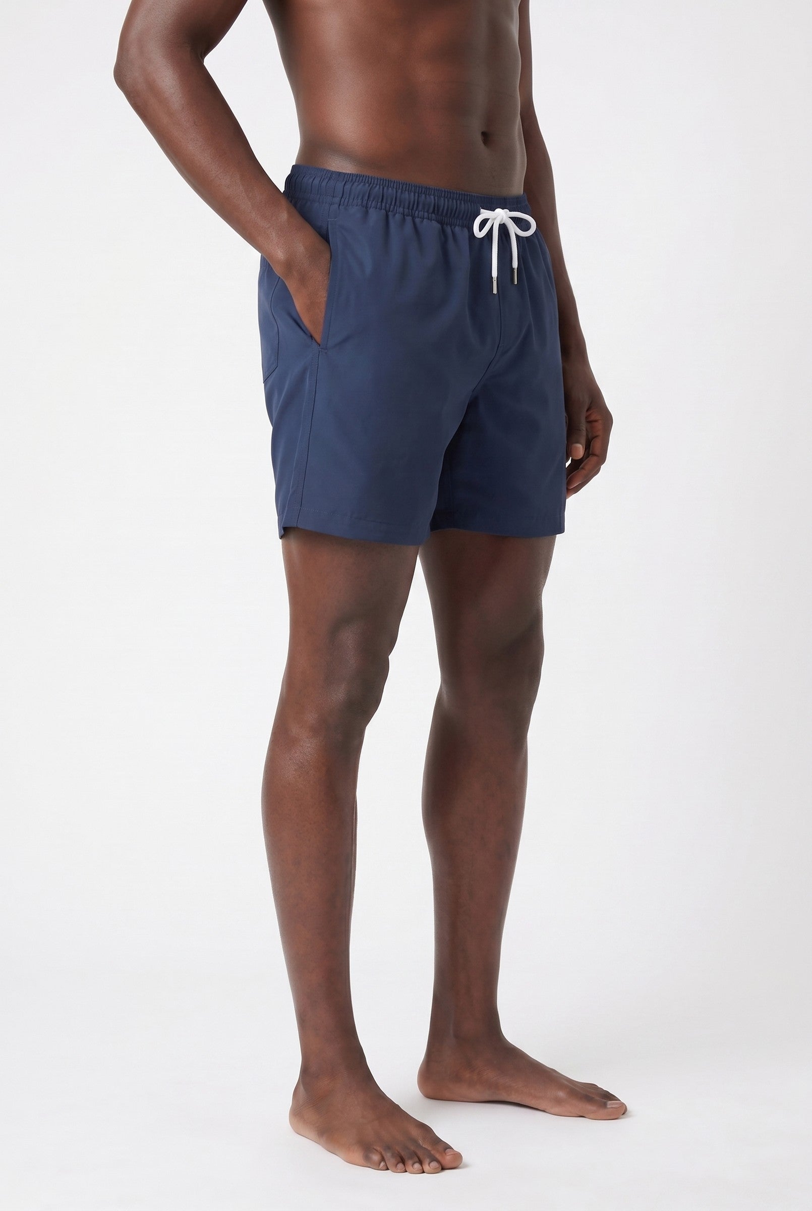 Men's Navy Classic Swim Shorts | Blackstone London
