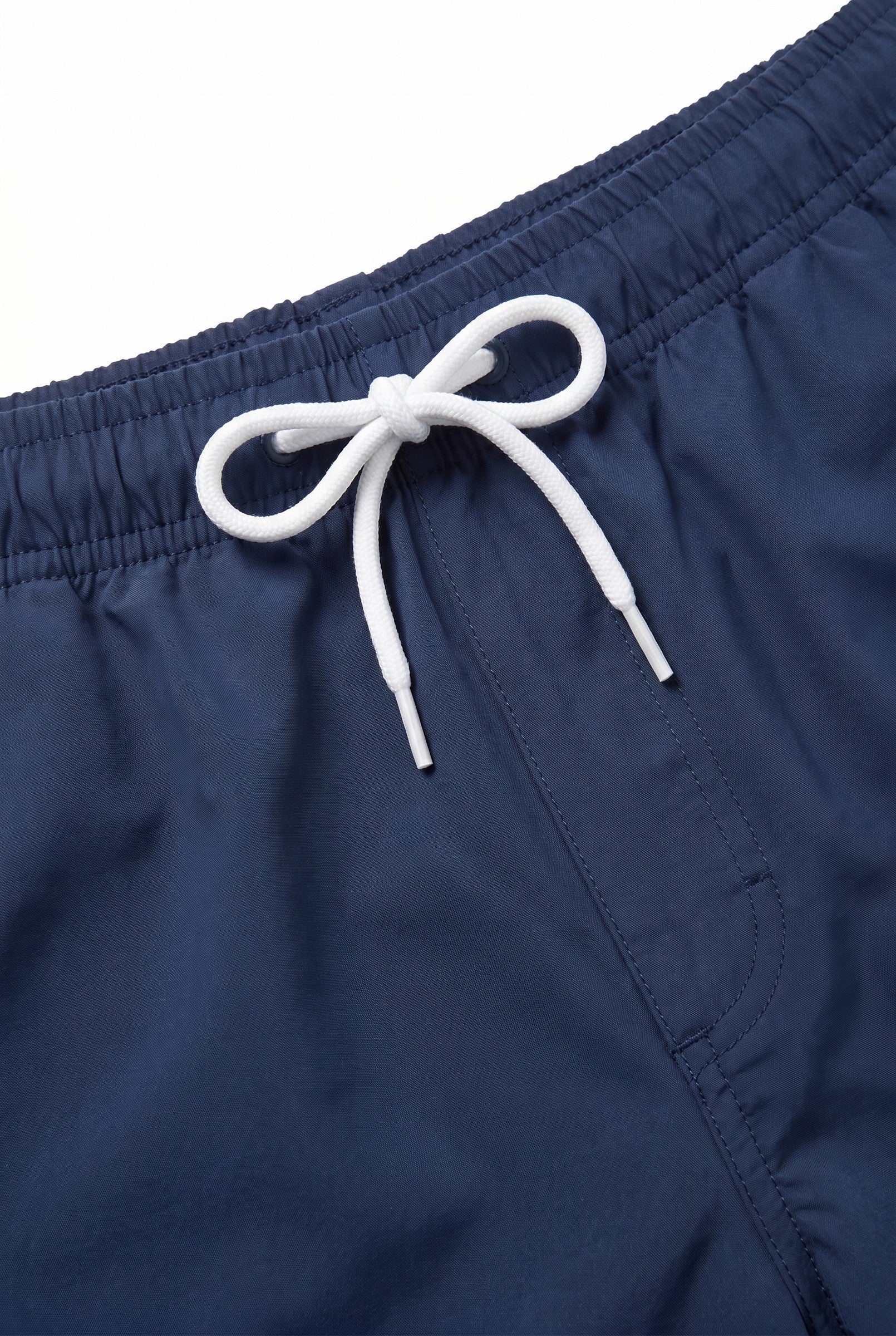Men's Navy Cotton Stretch Swim Shorts | Blackstone London
