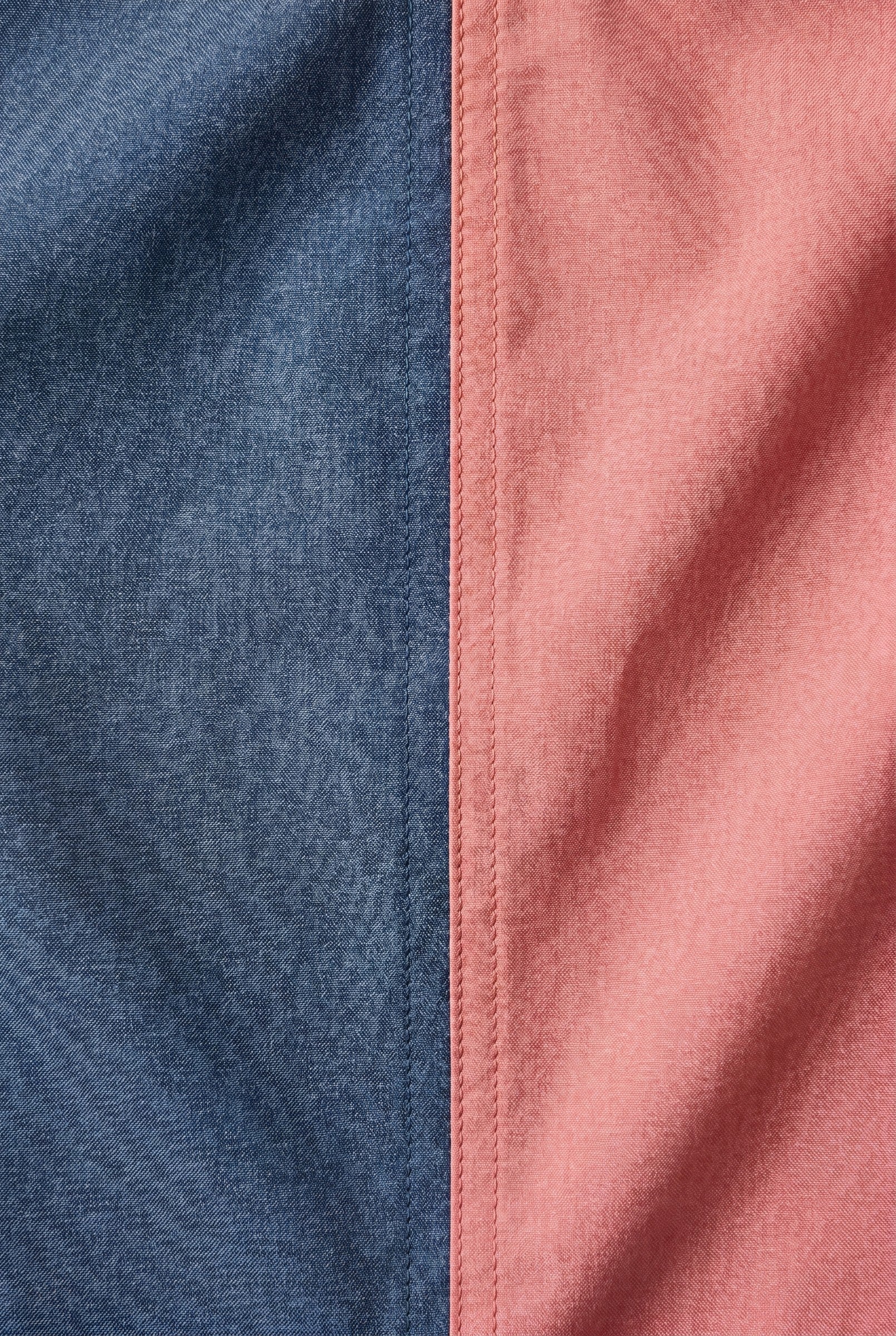 Men's Navy Coral Block Board Shorts | Blackstone London