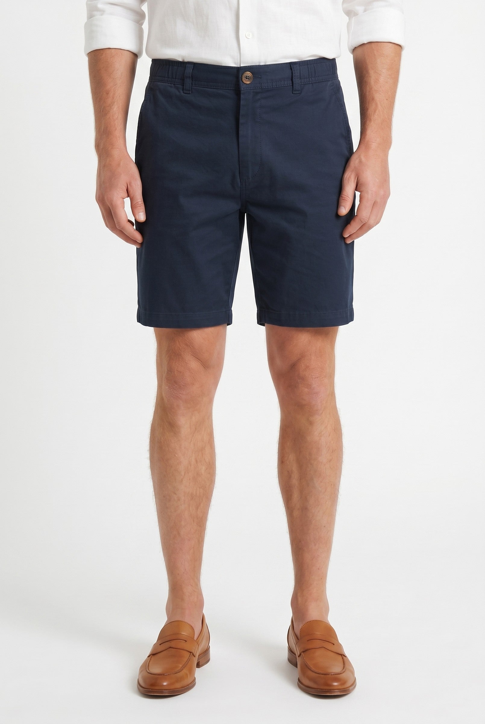 Men's Cotton Linen Chino Shorts | Blackstone London