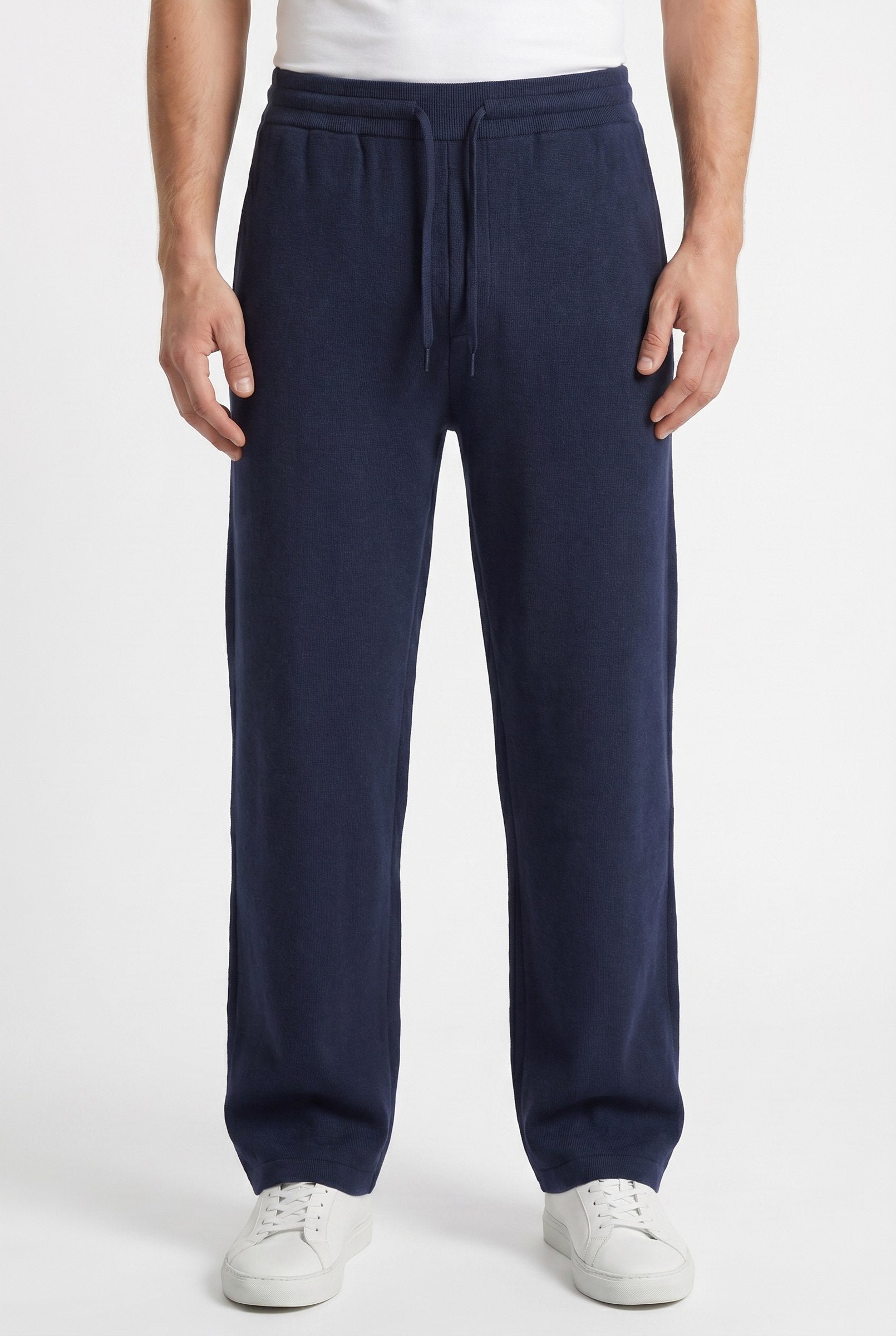 Men's Casual Drawstring Wide Leg Trousers | Blackstone London