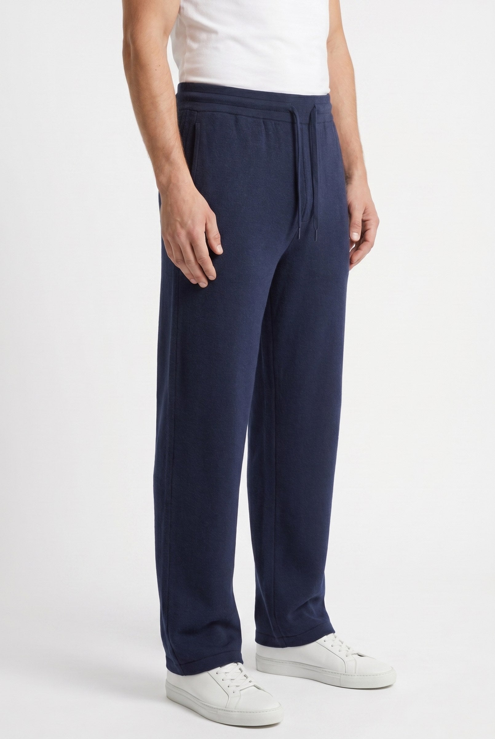 Men's Casual Drawstring Wide Leg Trousers | Blackstone London