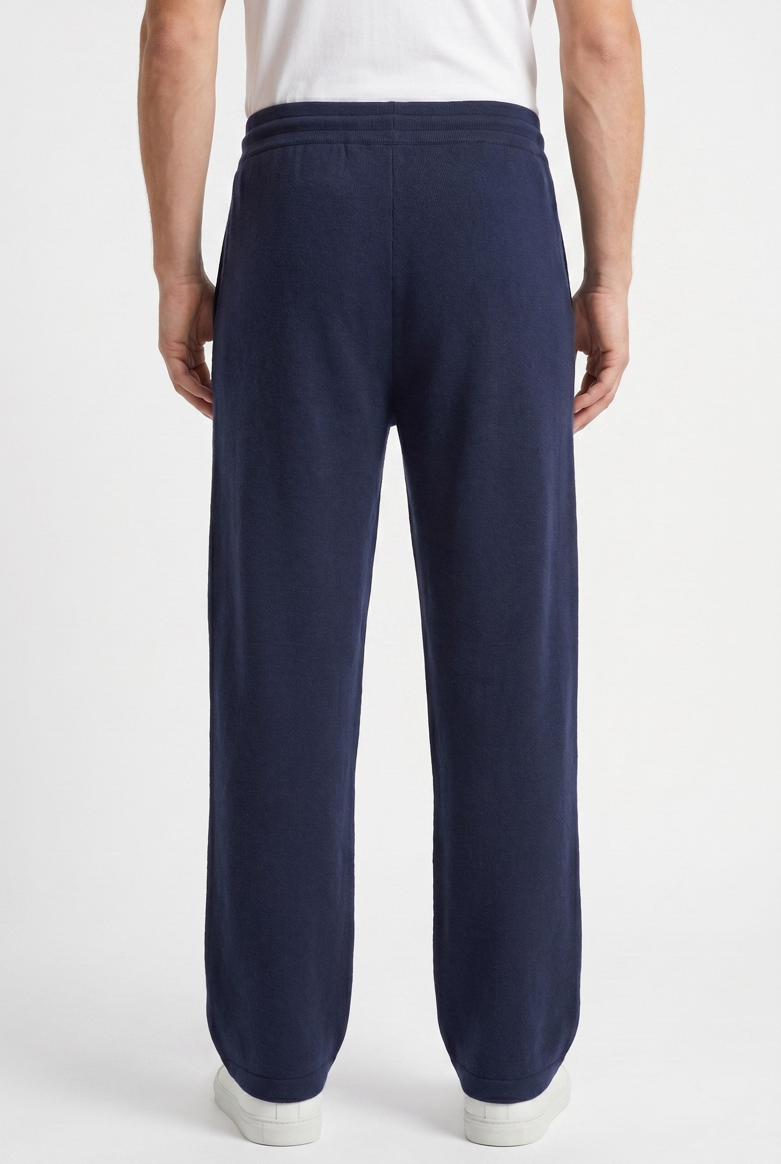 Men's Casual Drawstring Wide Leg Trousers | Blackstone London