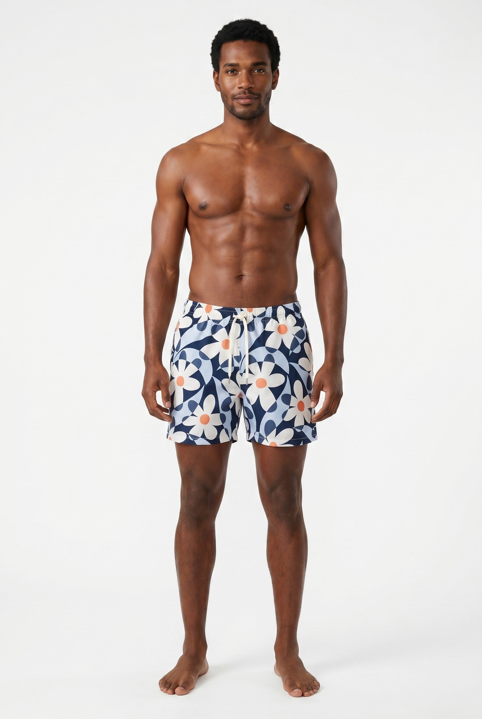 Men's Tropical Print Swim Shorts | Blackstone London