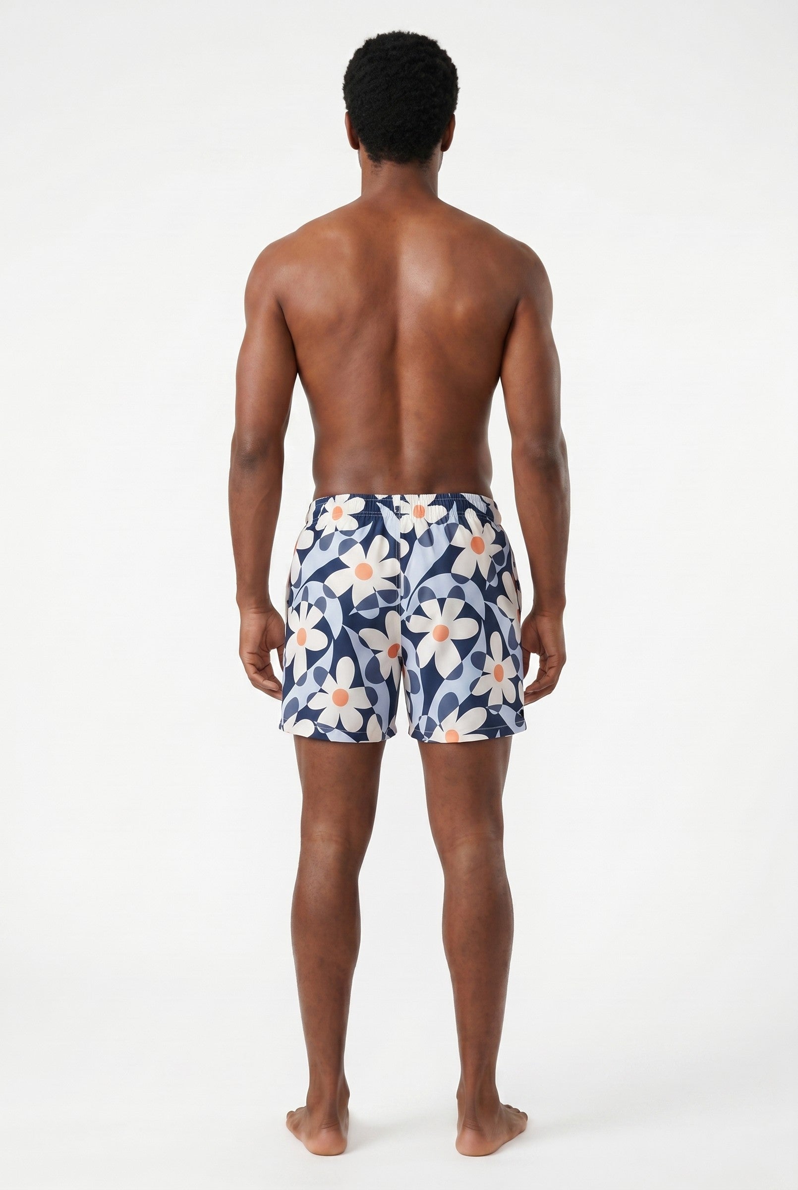 Men's Tropical Print Swim Shorts | Blackstone London