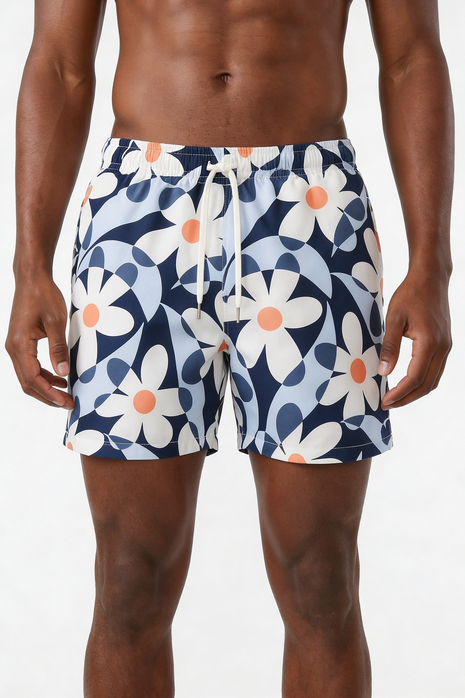 Men's Tropical Print Swim Shorts | Blackstone London