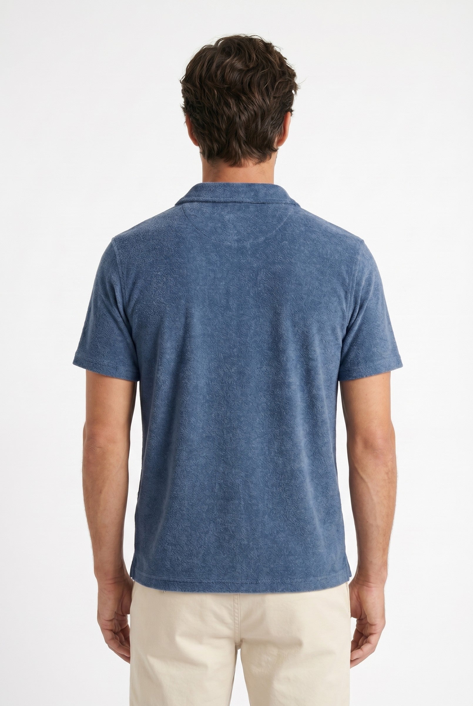 Men's Heather Knit Polo | Blackstone London