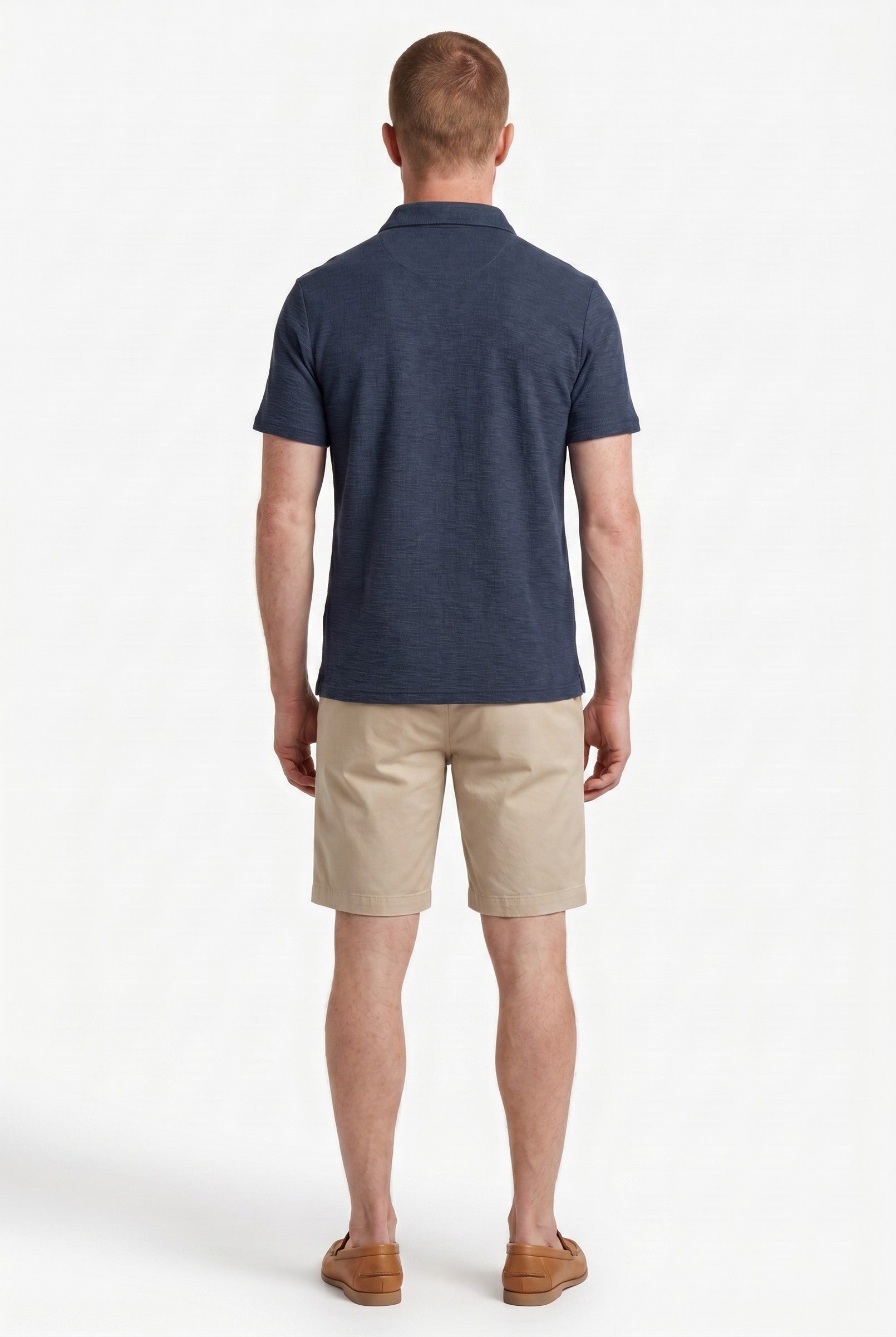 Men's Tonal Pique Polo Shirt | Blackstone London