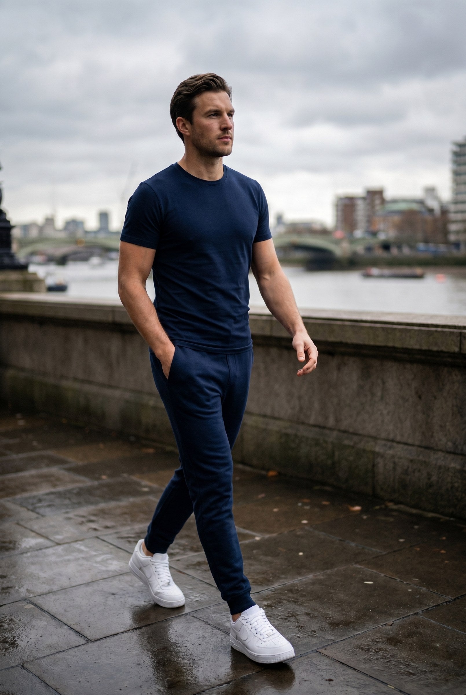 Men's Pro Fleece Tapered Joggers | Blackstone London