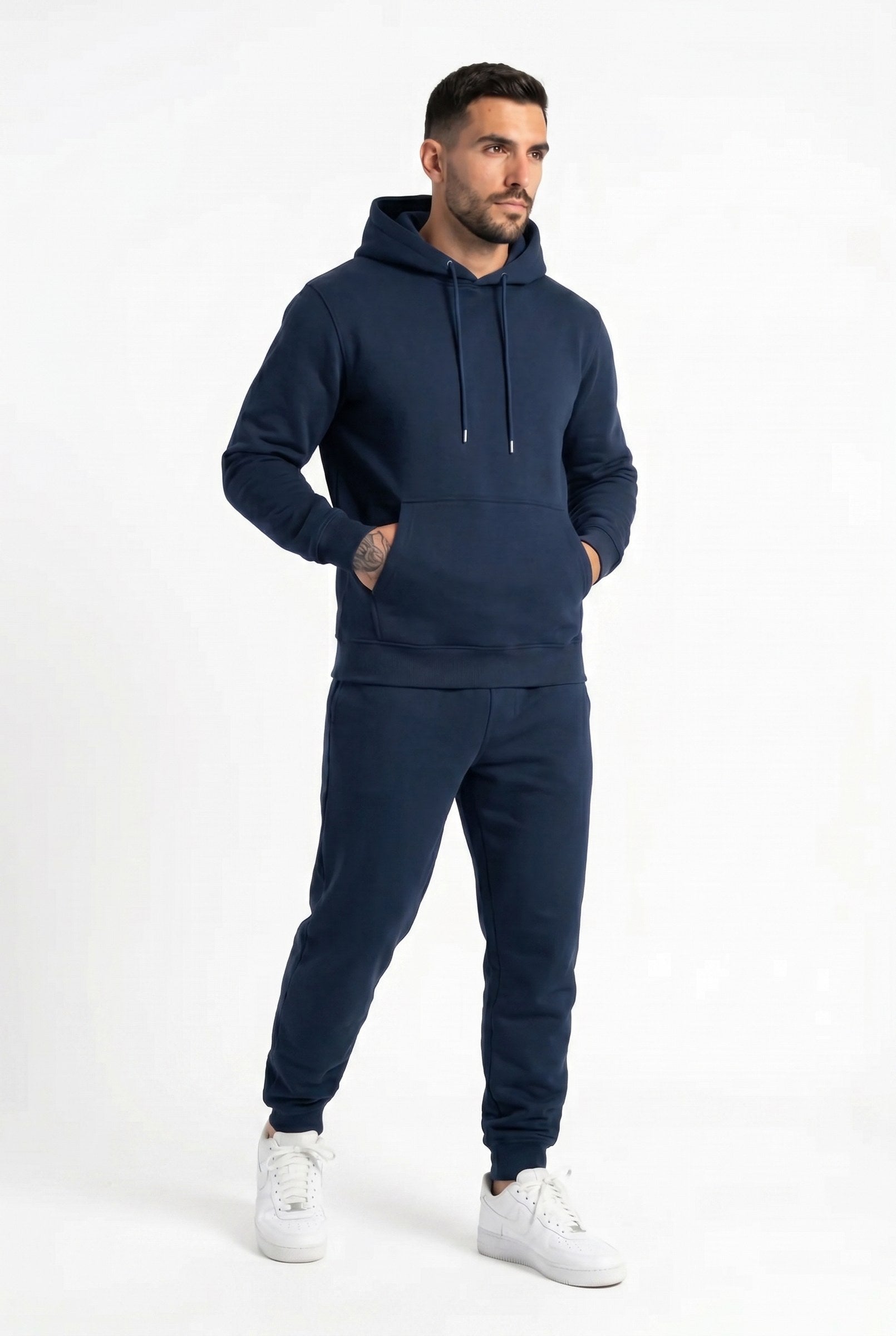 Men's Fundamental Fleece Pullover Hoodie | Blackstone London