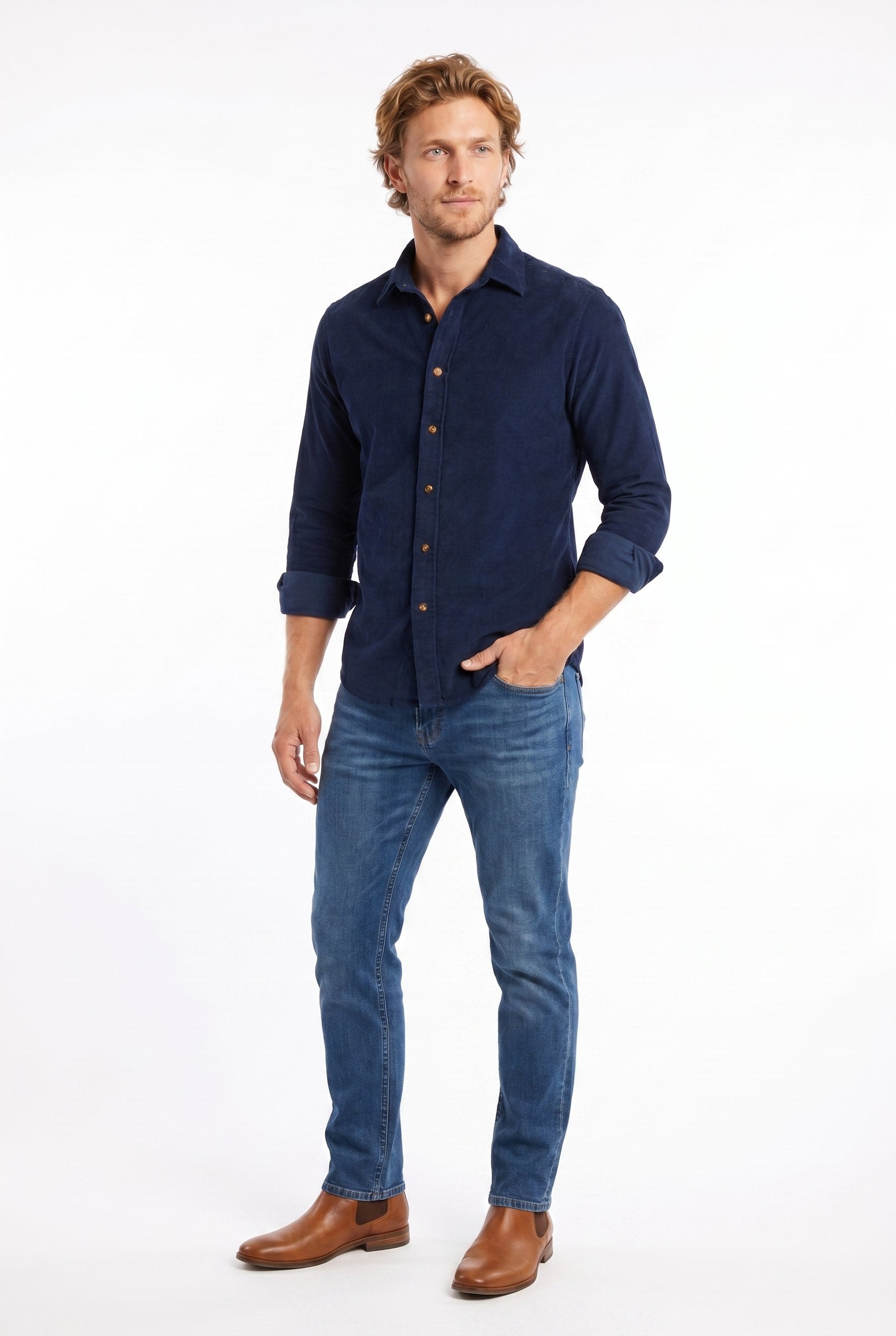 Men's Wyck Corduroy Shirt | Blackstone London